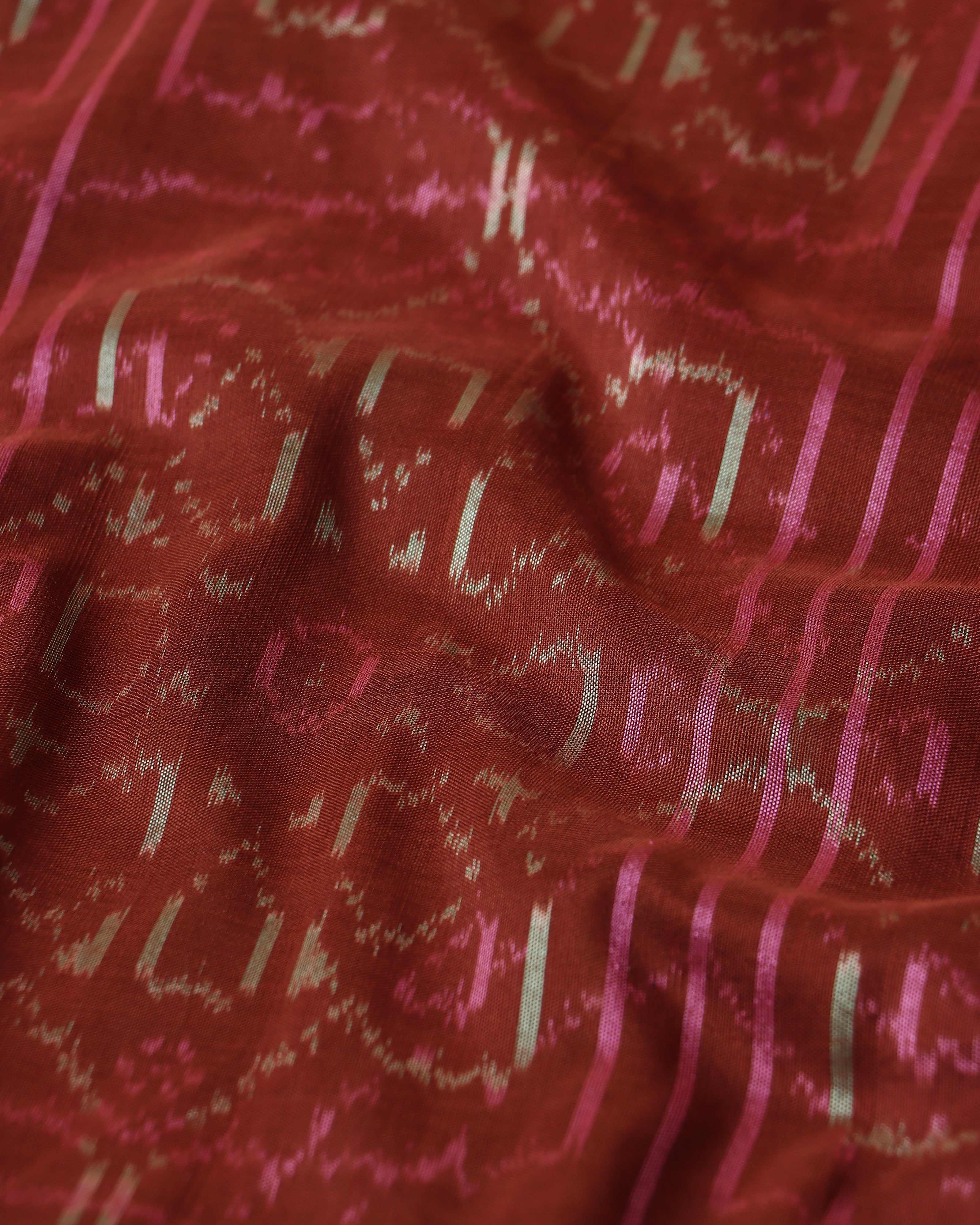 Lanima Pochampally Weft Ikat Silk Saree