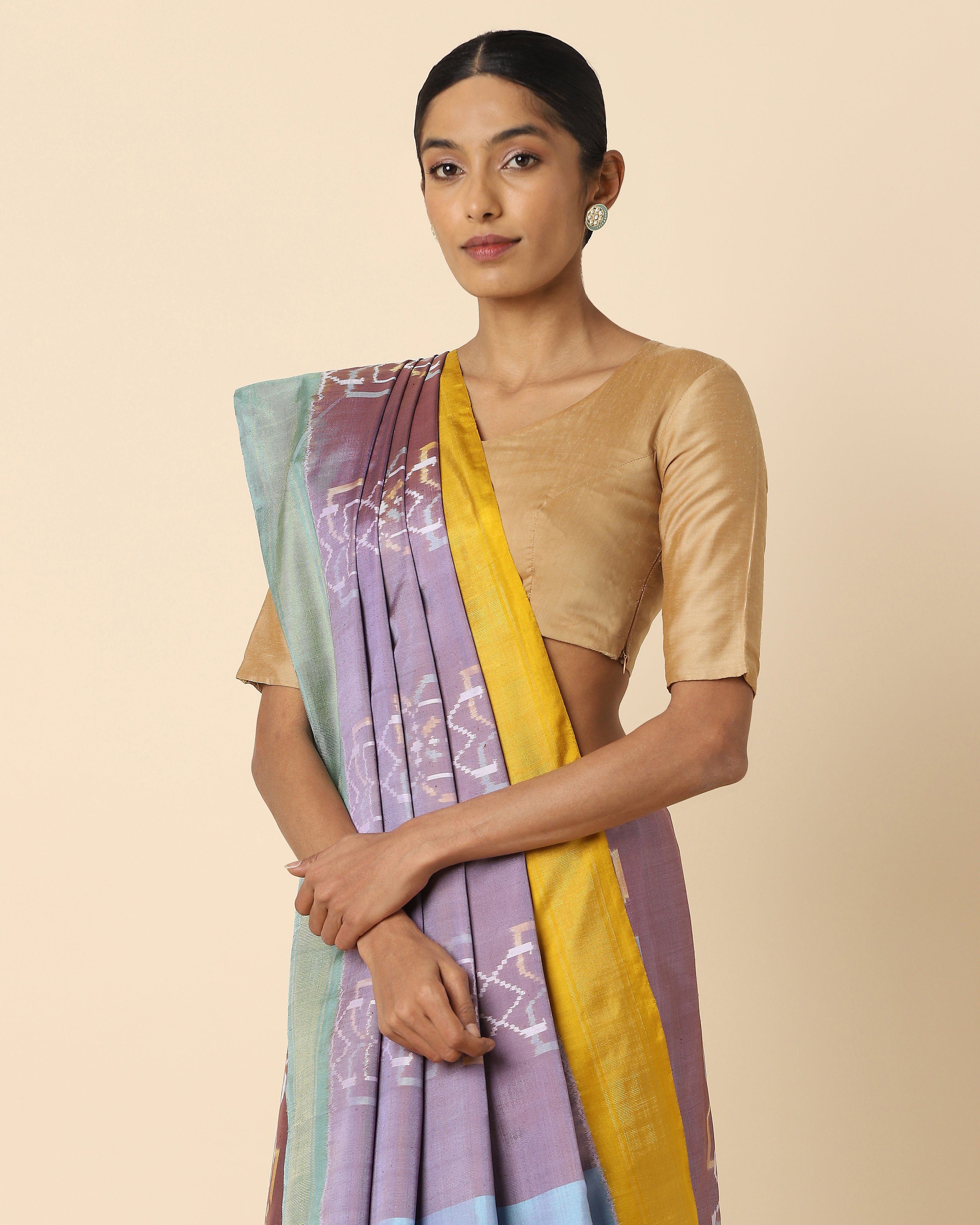 Antheia Pochampally Weft Ikat Silk Saree