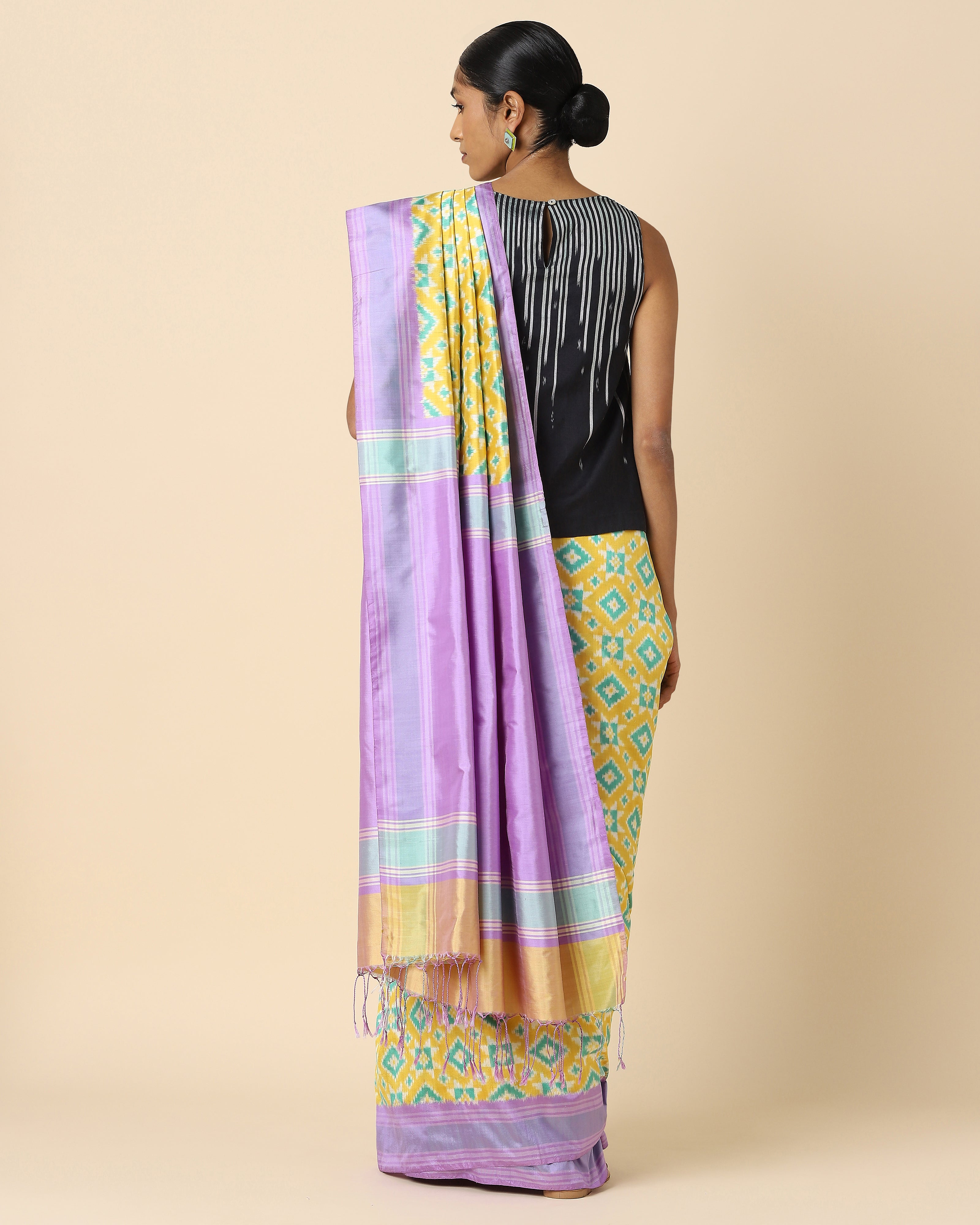 Prabha Pochampally Double Ikat Silk Saree