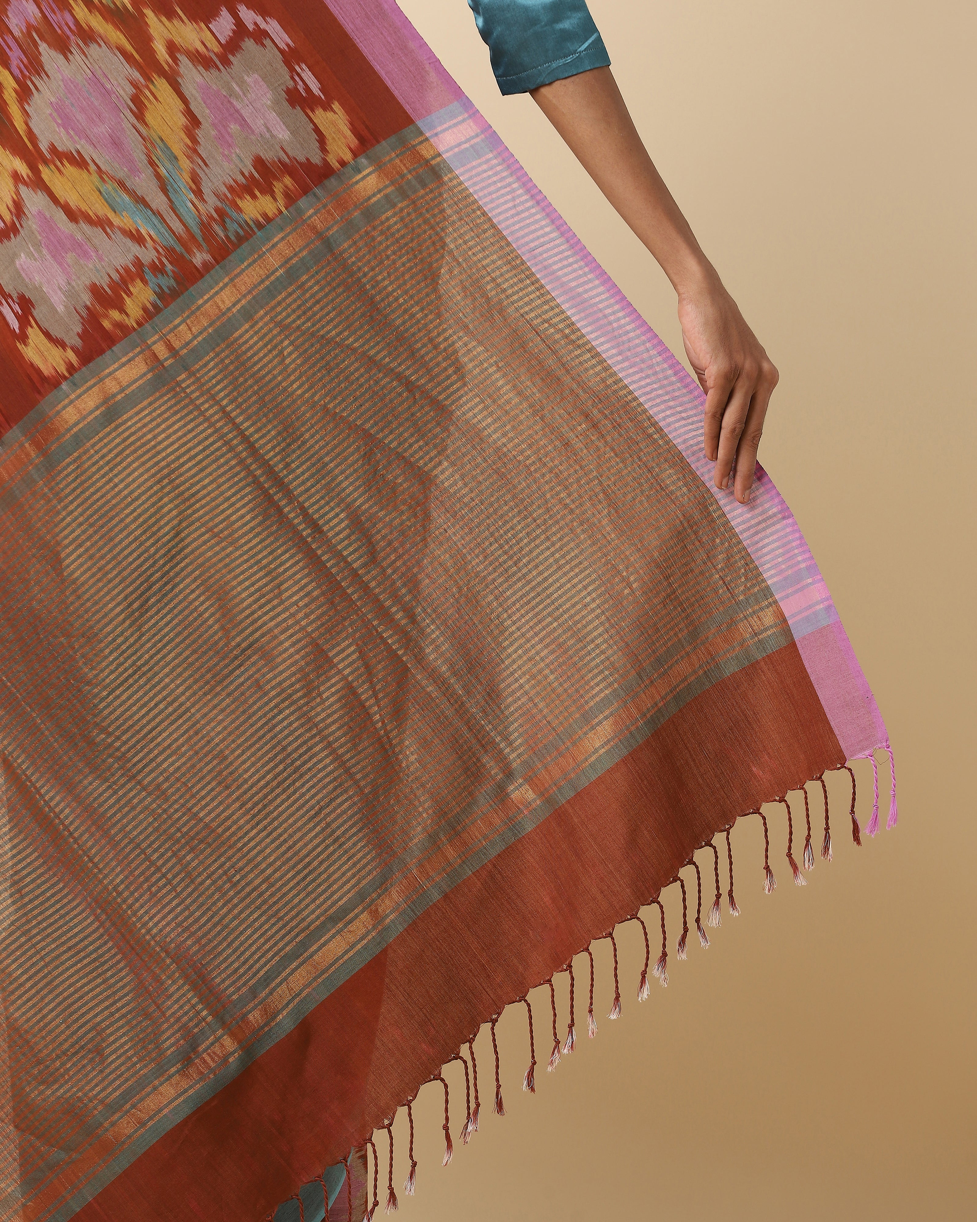 Matisha Pochampally Warp Ikat Cotton Saree