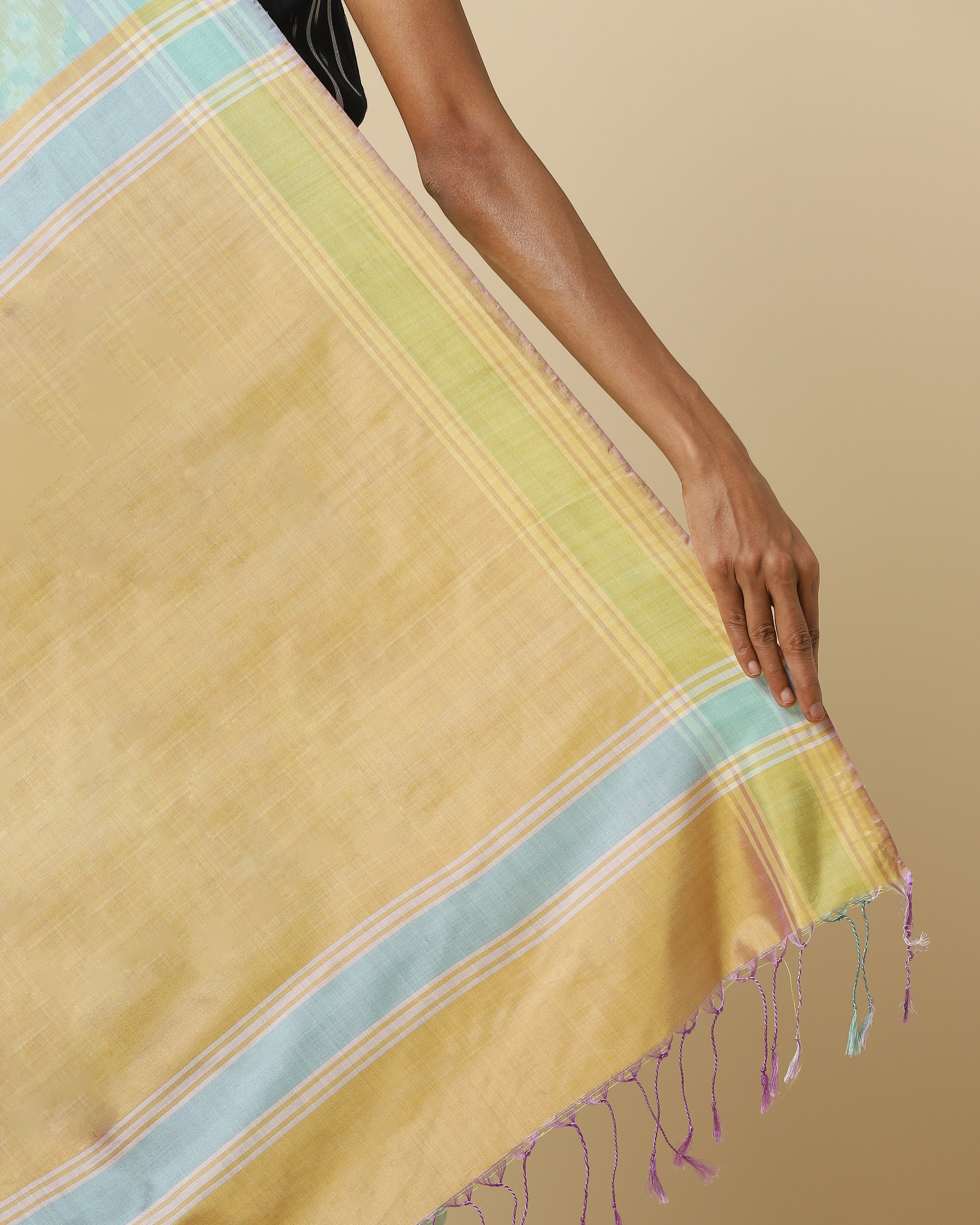 Prabha Pochampally Warp Ikat Silk Saree