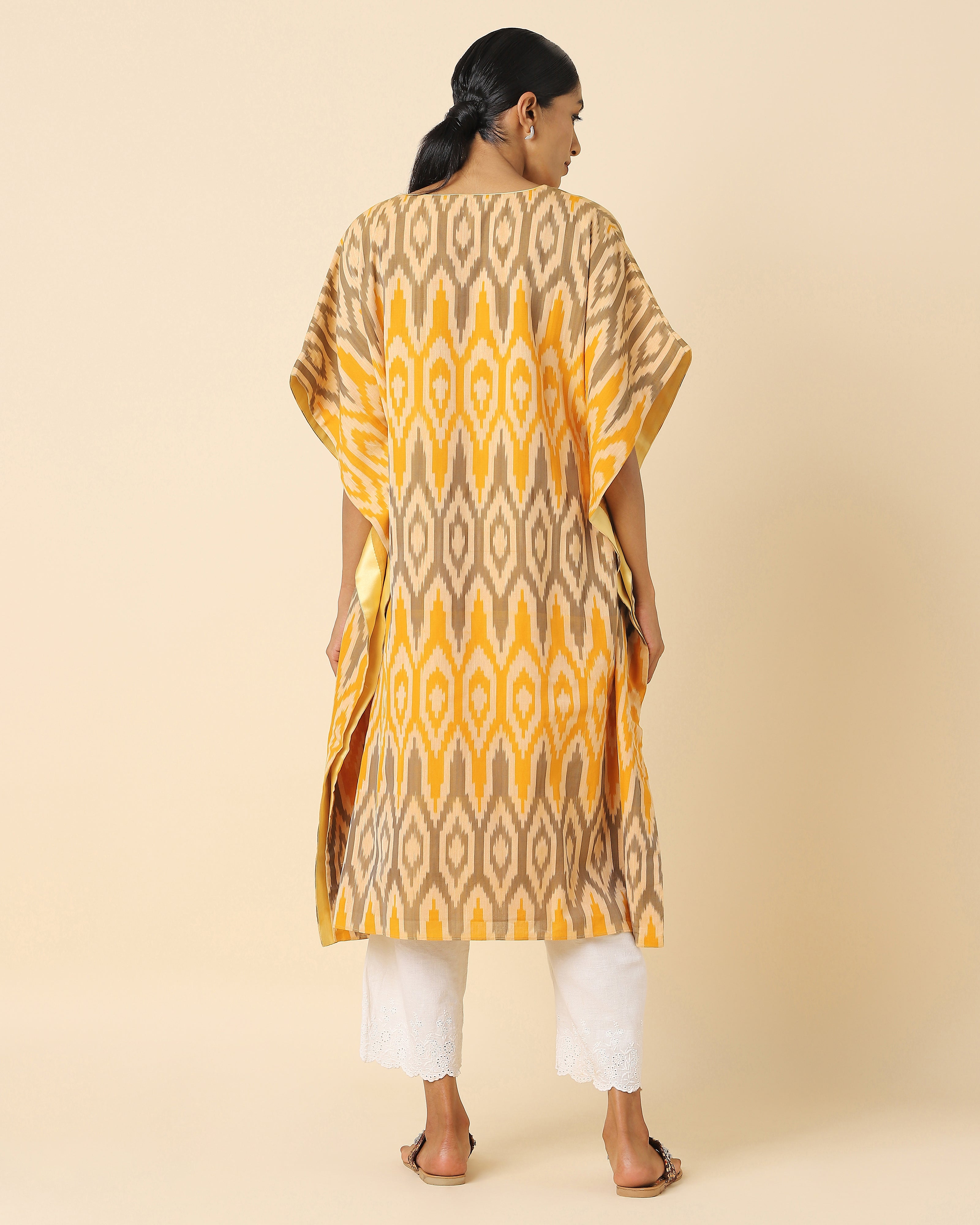 Nilaya Pochampally Warp Ikat Cotton Women's Kaftan