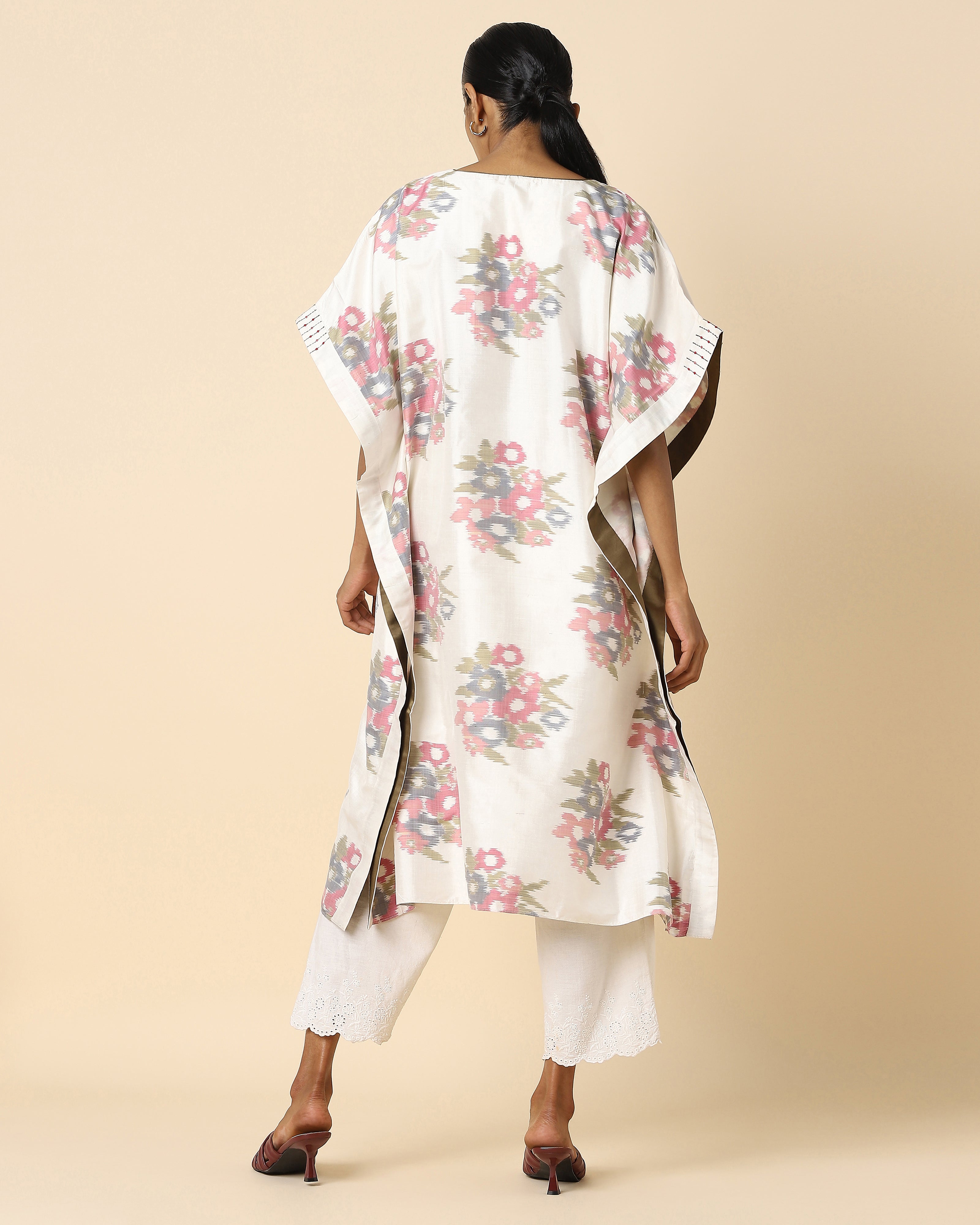 Nilaya Pochampally Weft Ikat Silk Women's Kaftan