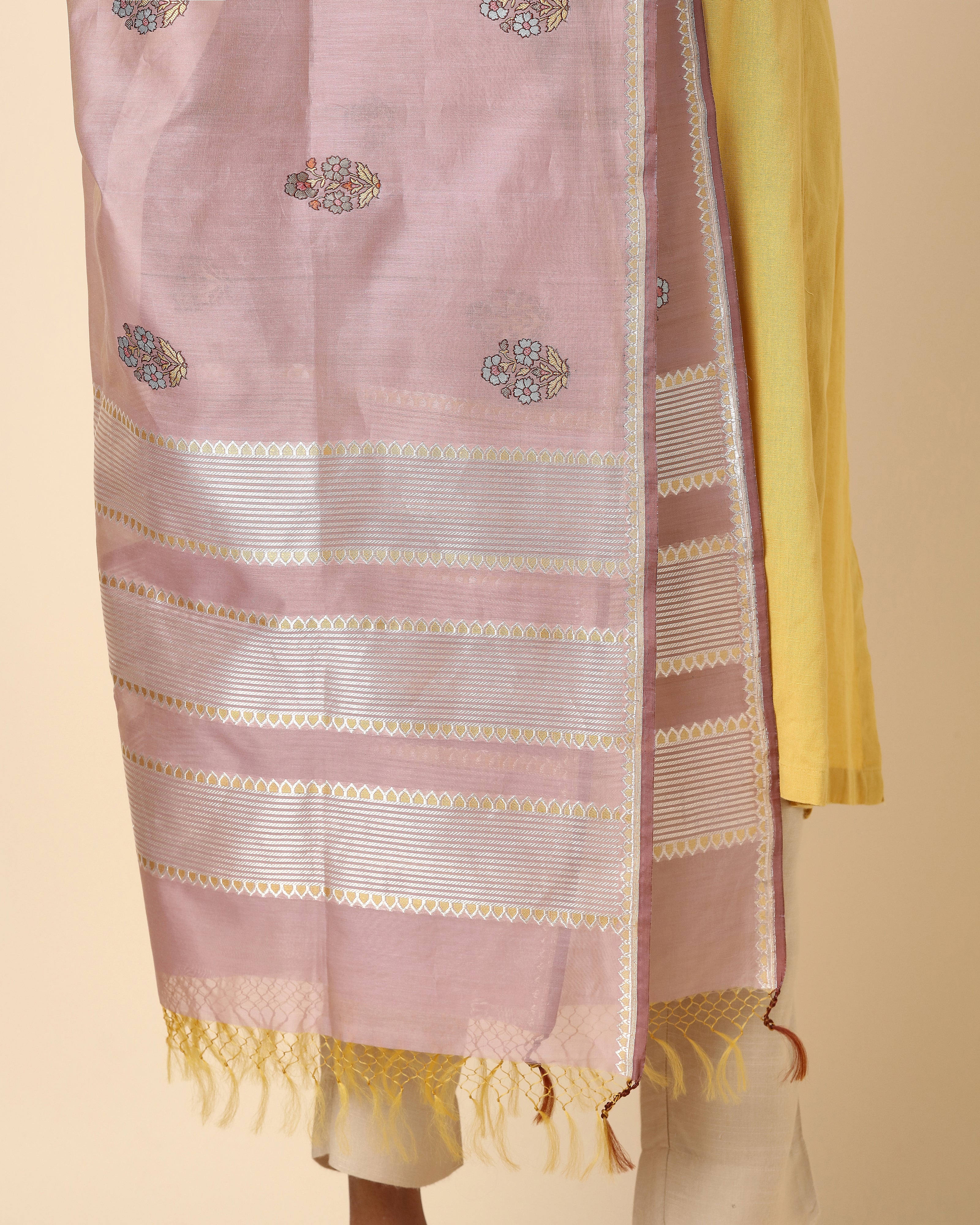 Zahra Banarasi Kadwa Silk Cotton Dupatta