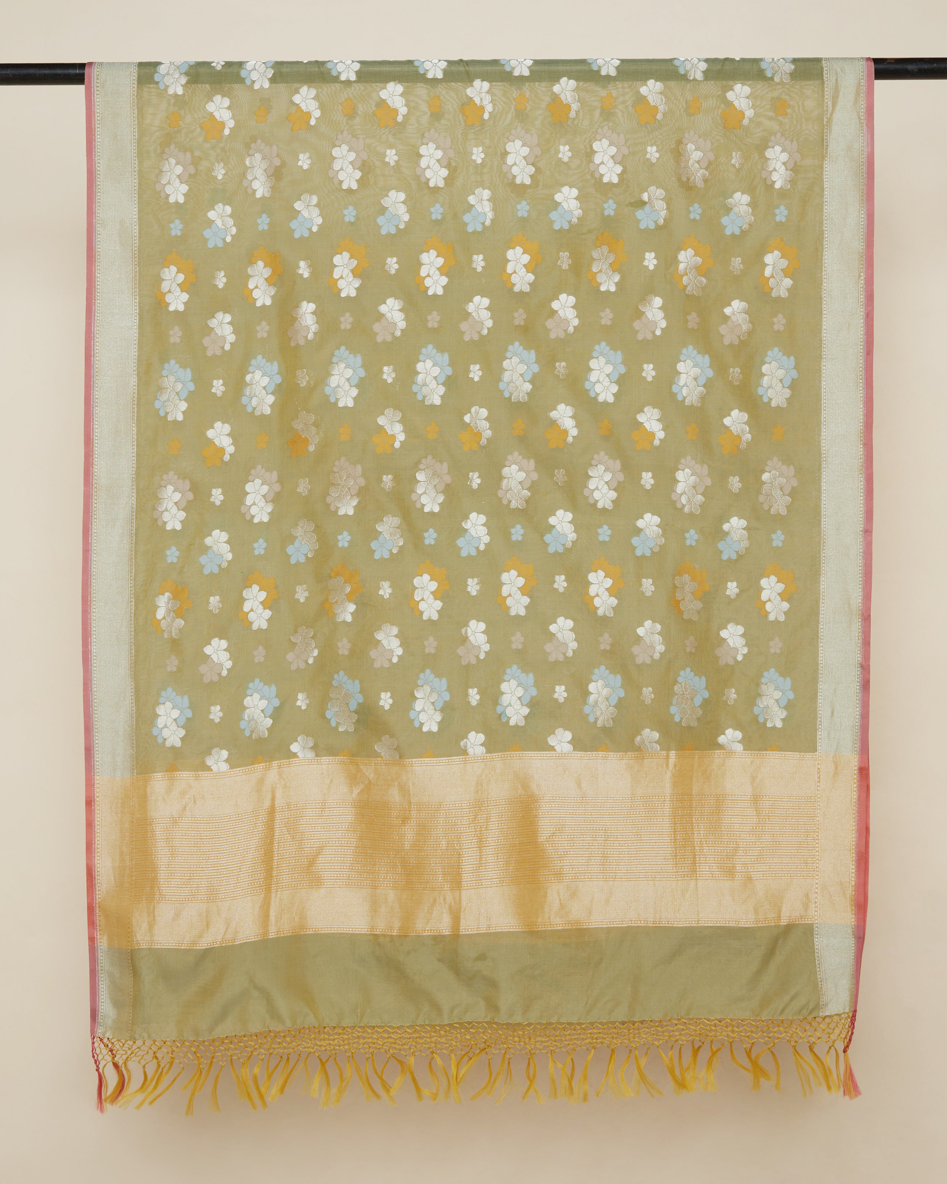 Chamba Banarasi Cutwork Silk Cotton Dupatta