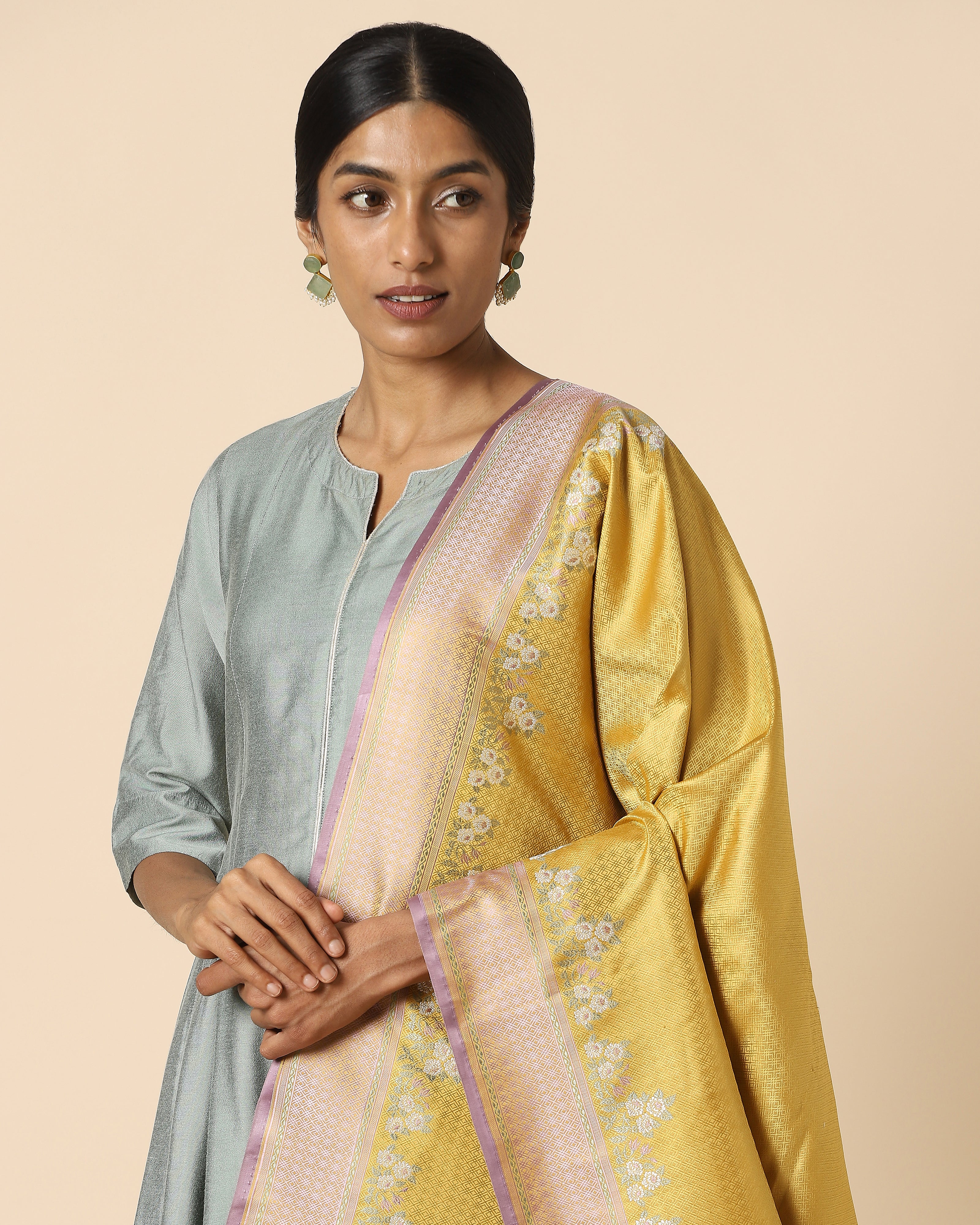 Kiara Banarasi Tanchoi Silk Dupatta