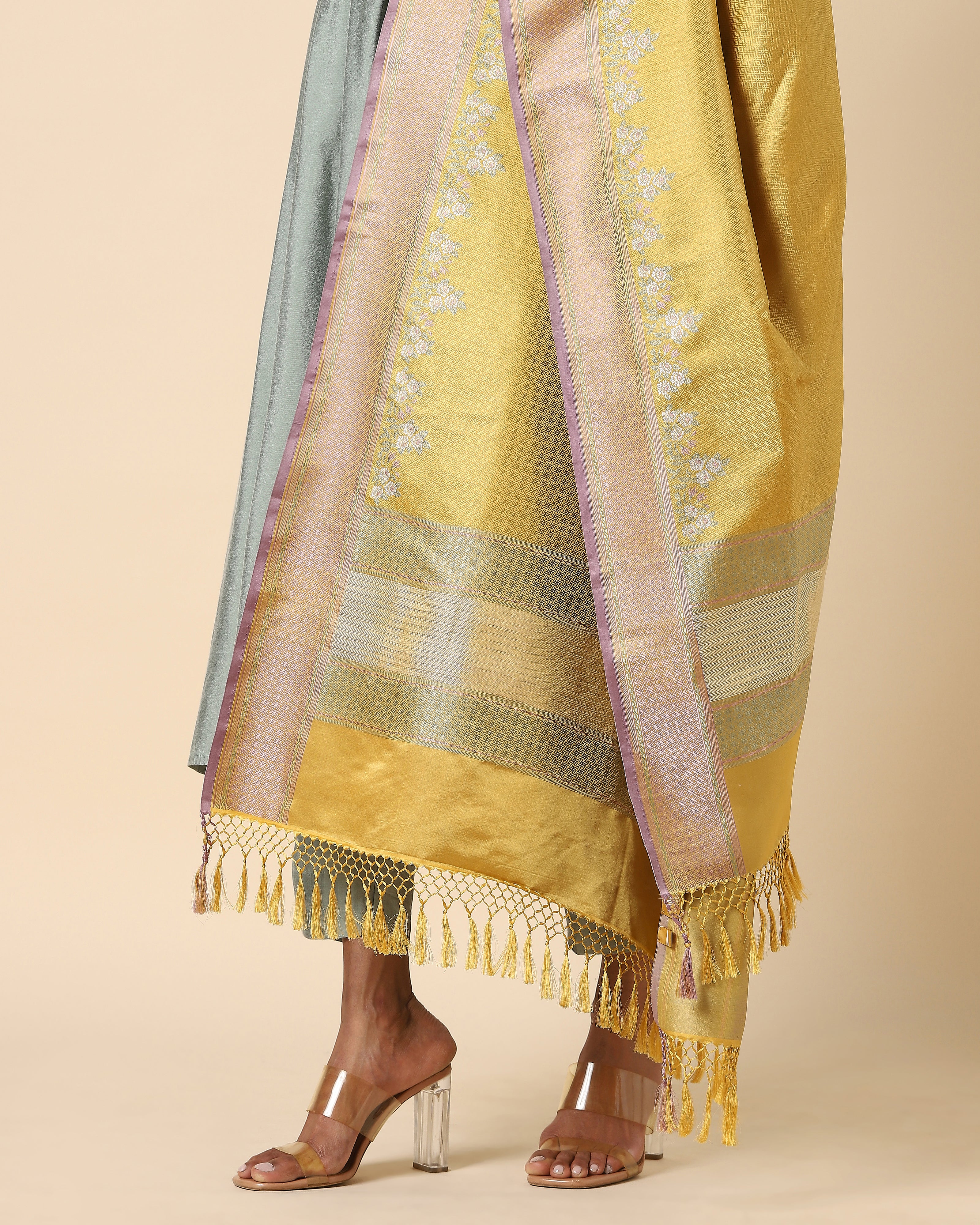 Kiara Banarasi Tanchoi Silk Dupatta