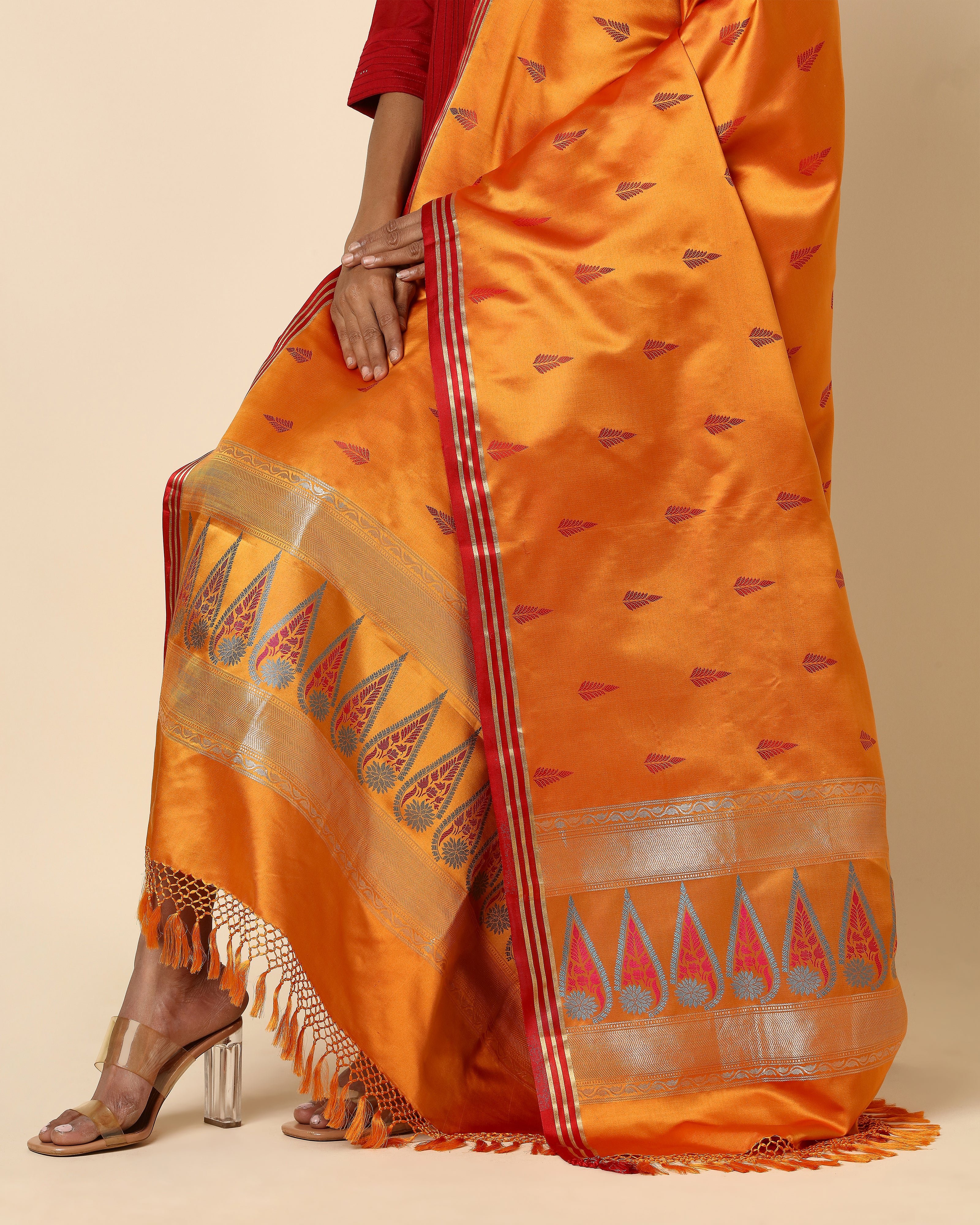 Saisha Banarasi Tanchoi Silk Dupatta