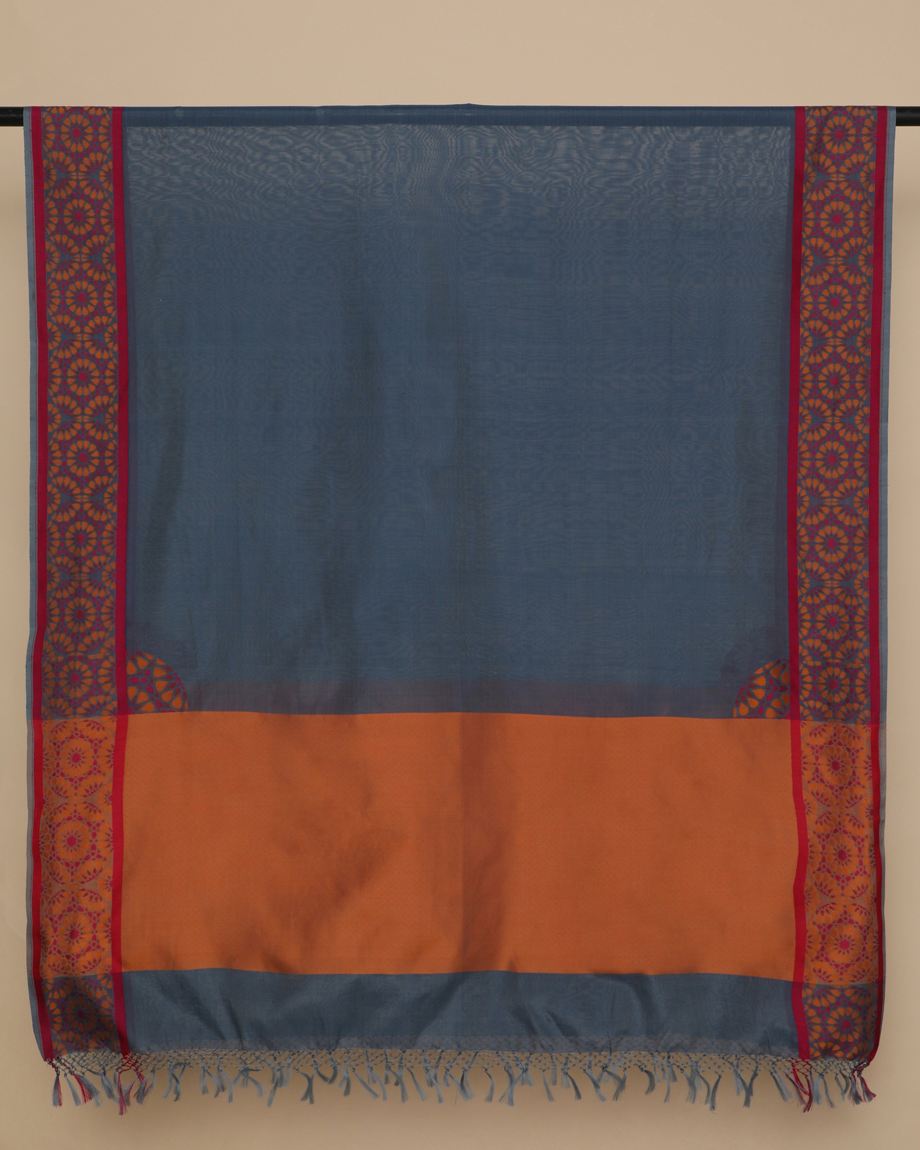 Aanj Banarasi Cutwork Silk Cotton Dupatta