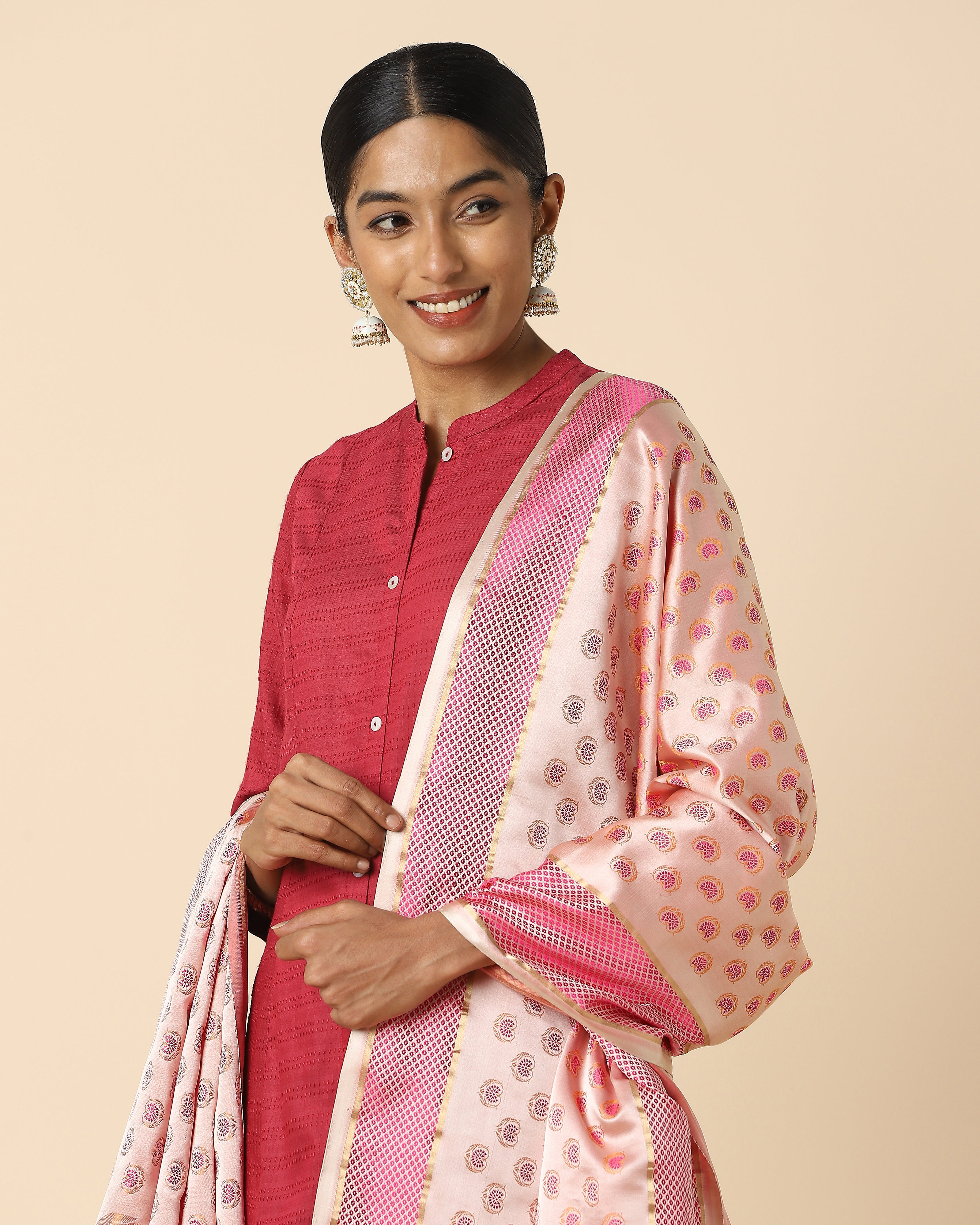 Srinjine Banarasi Tanchoi Silk Dupatta