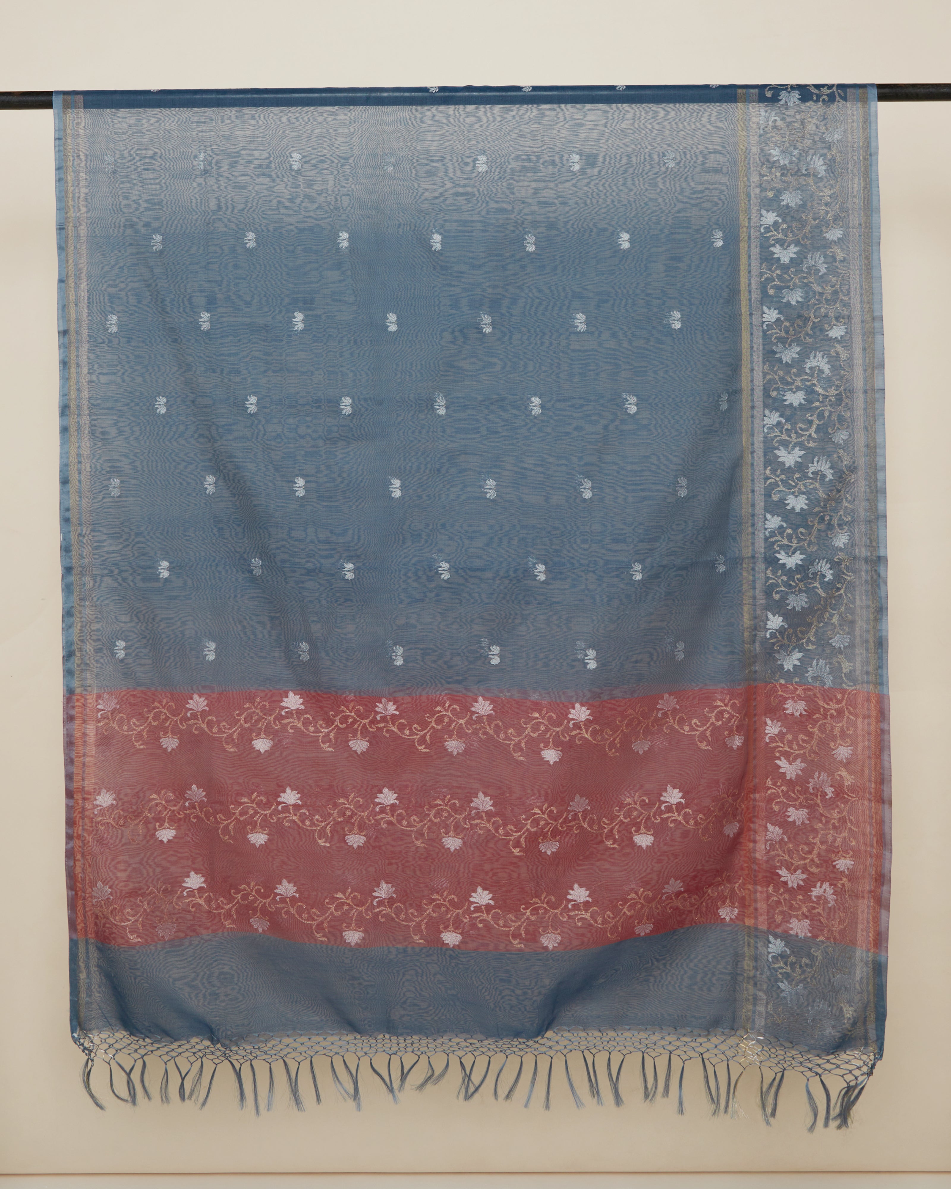 Aaisha Banarasi Jamdani Silk Cotton Dupatta