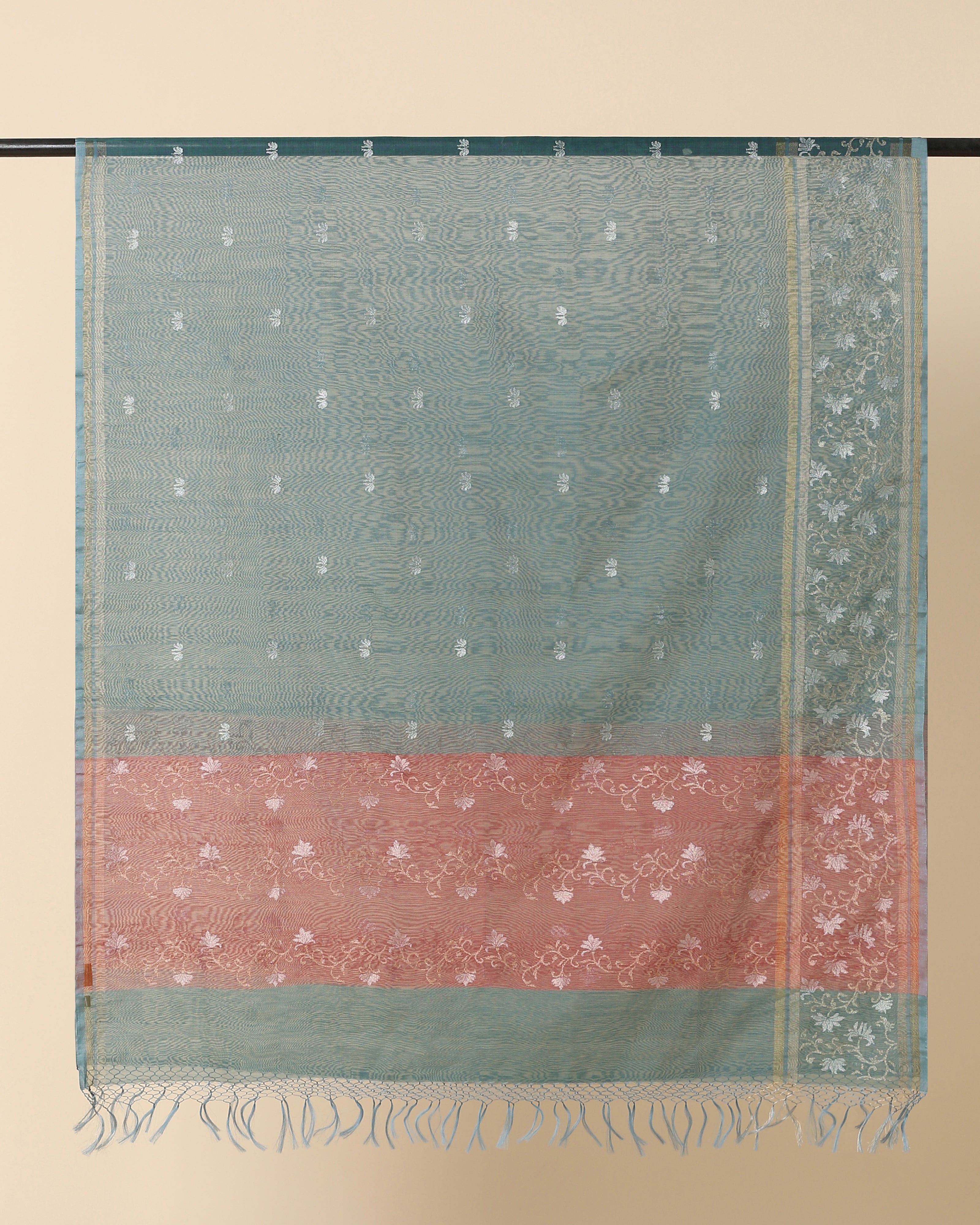 Aaisha Banarasi Jamdani Silk Cotton Dupatta