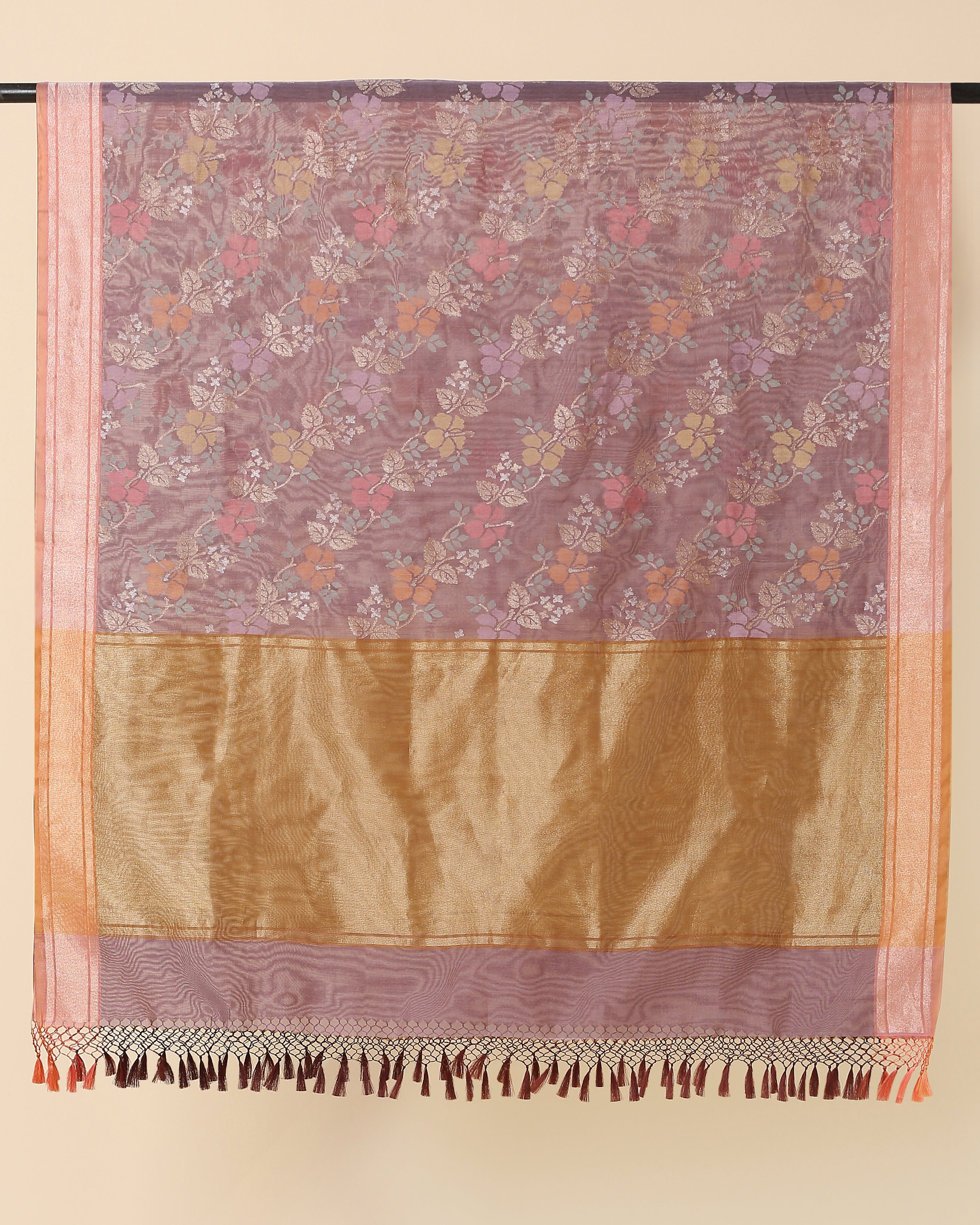Sindhura Banarasi Jamdani Silk Cotton Dupatta
