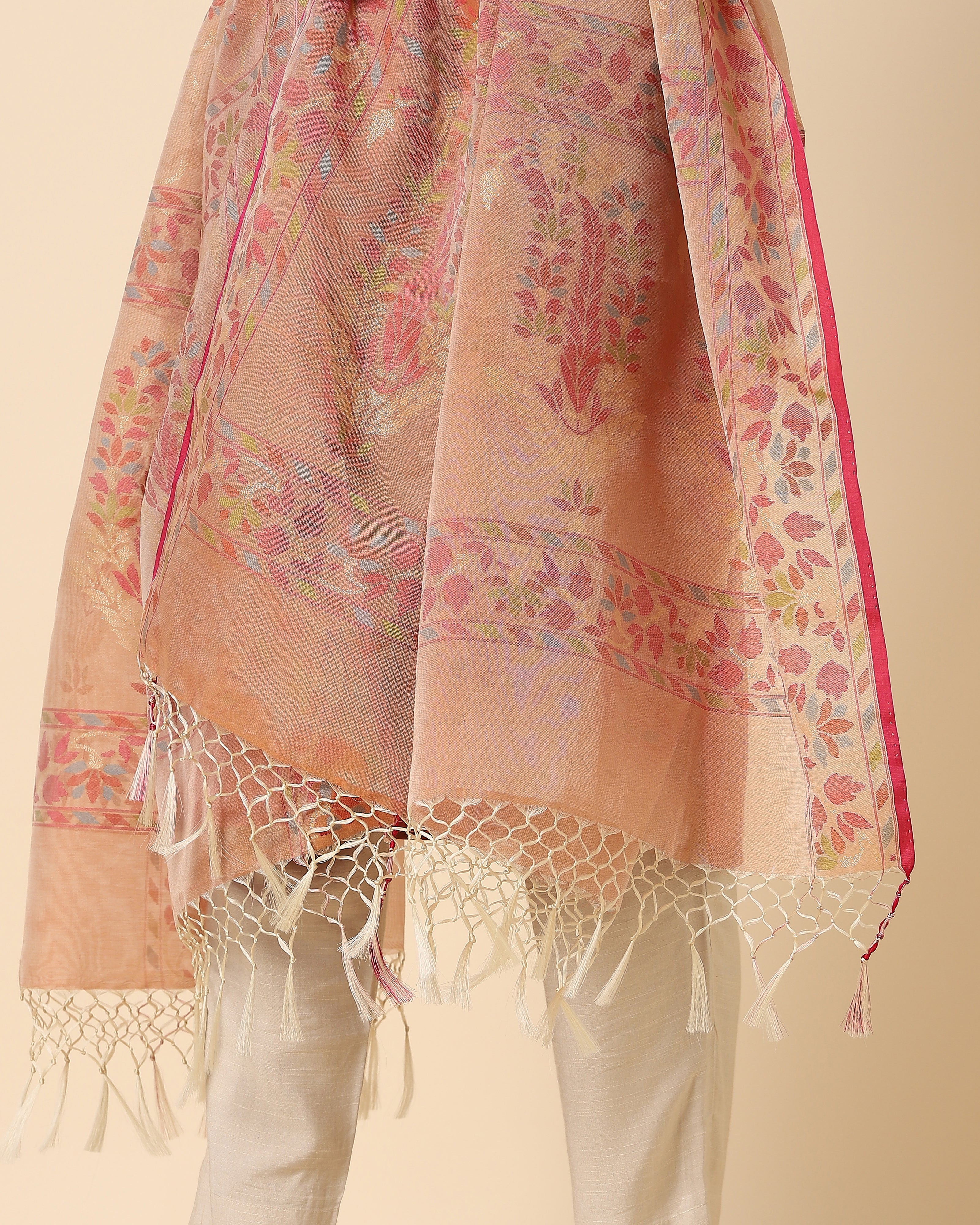 Afsa Banarasi Jamdani Silk Cotton Dupatta