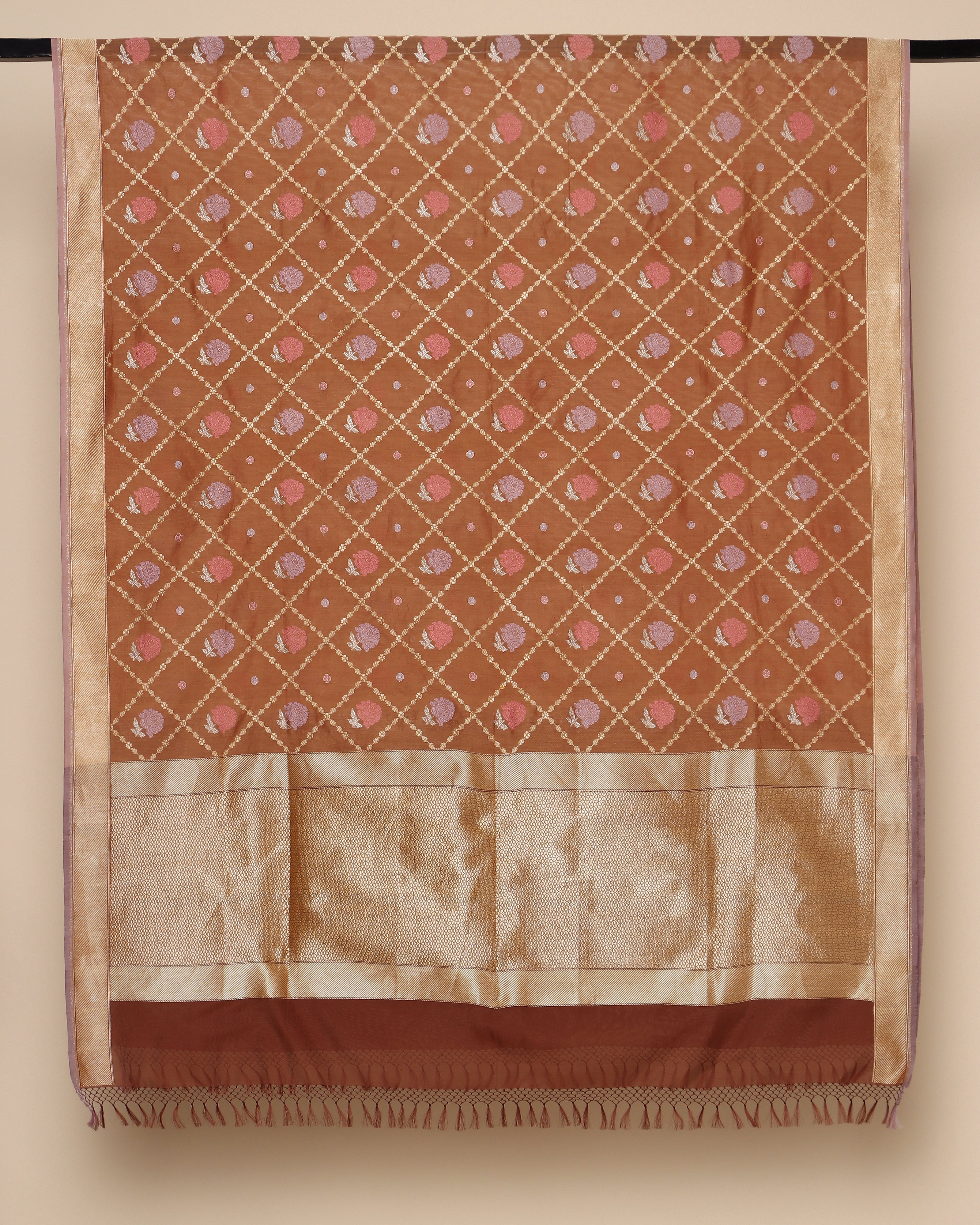 Evanthe Banarasi Kadwa Silk Cotton Dupatta