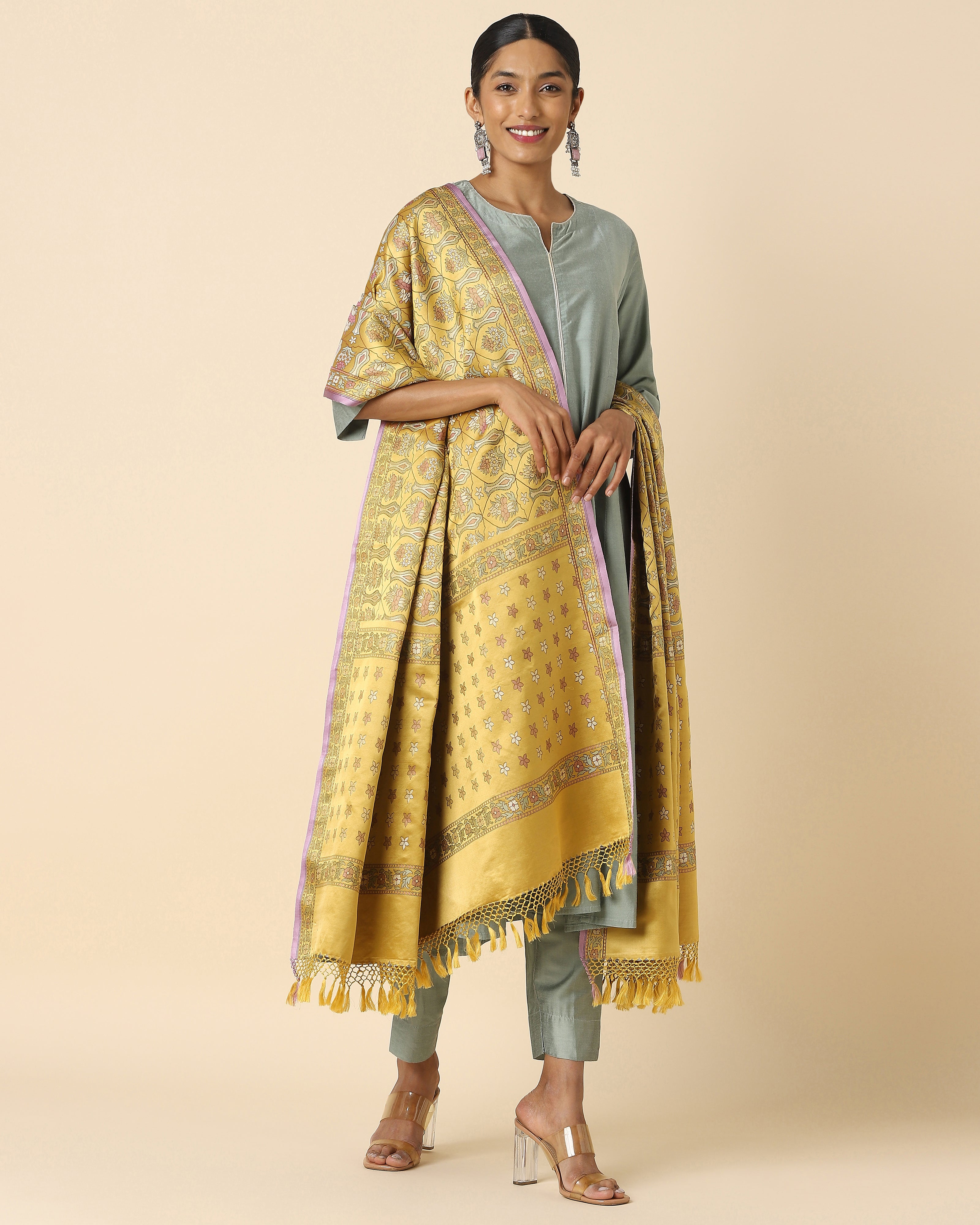 Jacinta Banarasi Tanchoi Silk Dupatta