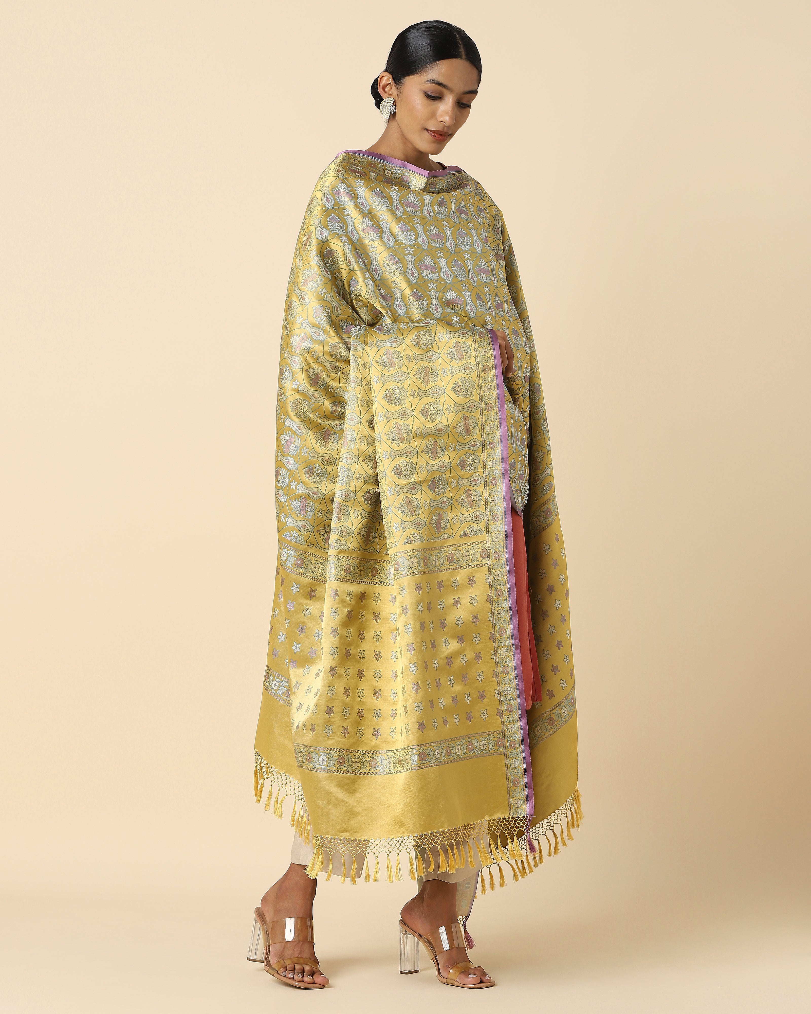 Jacinta Banarasi Tanchoi Silk Dupatta