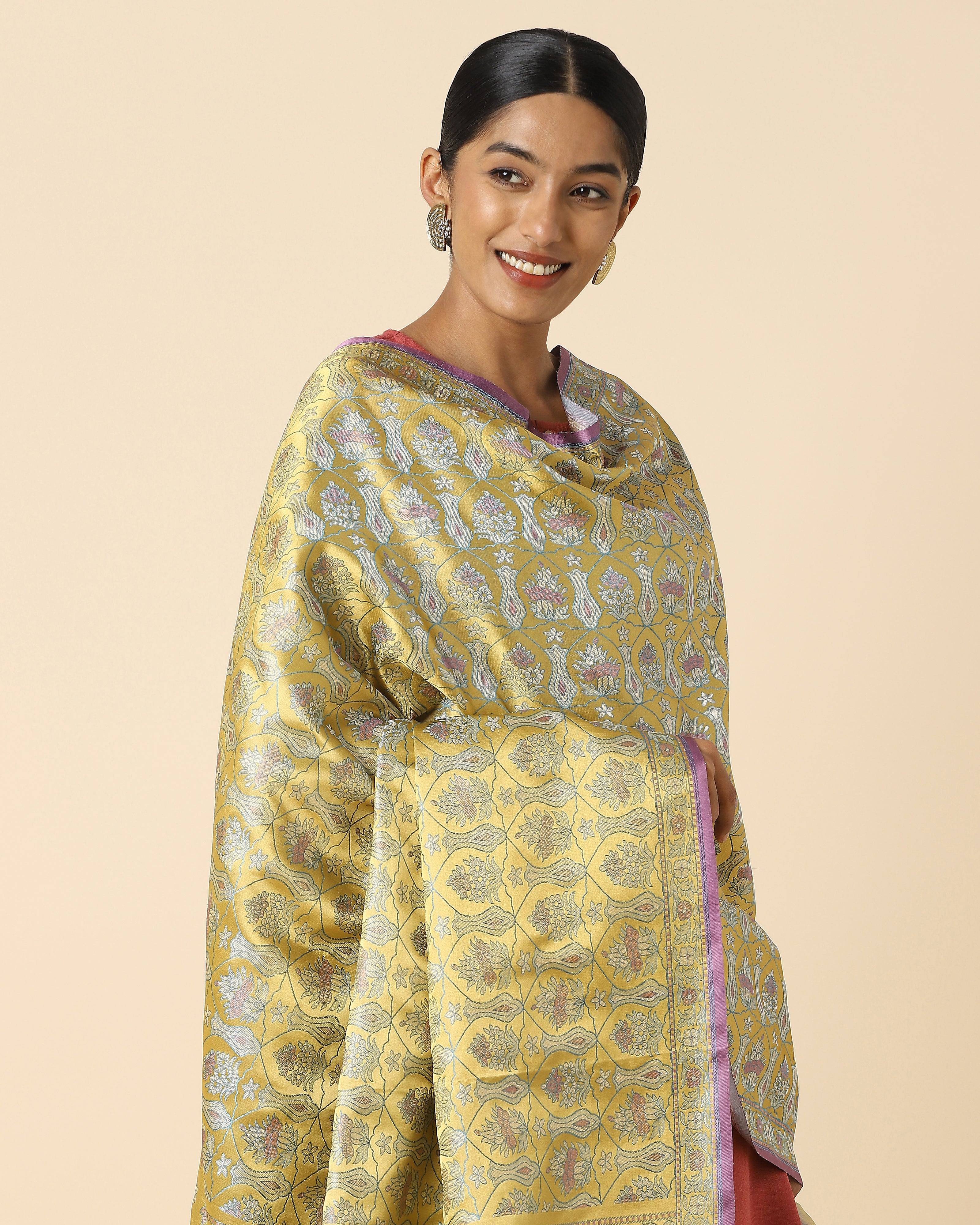 Jacinta Banarasi Tanchoi Silk Dupatta