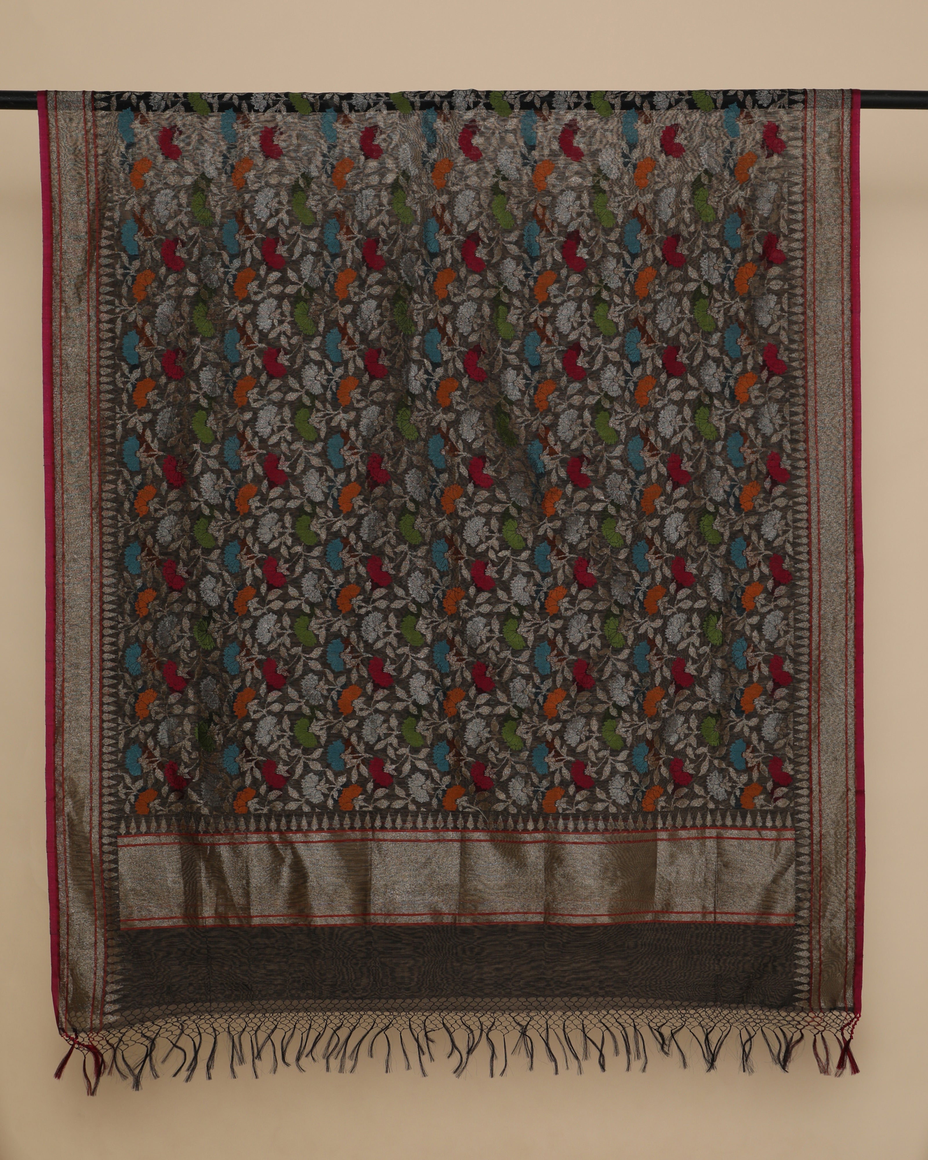 Ishank Banarasi Jamdani Silk Cotton Dupatta