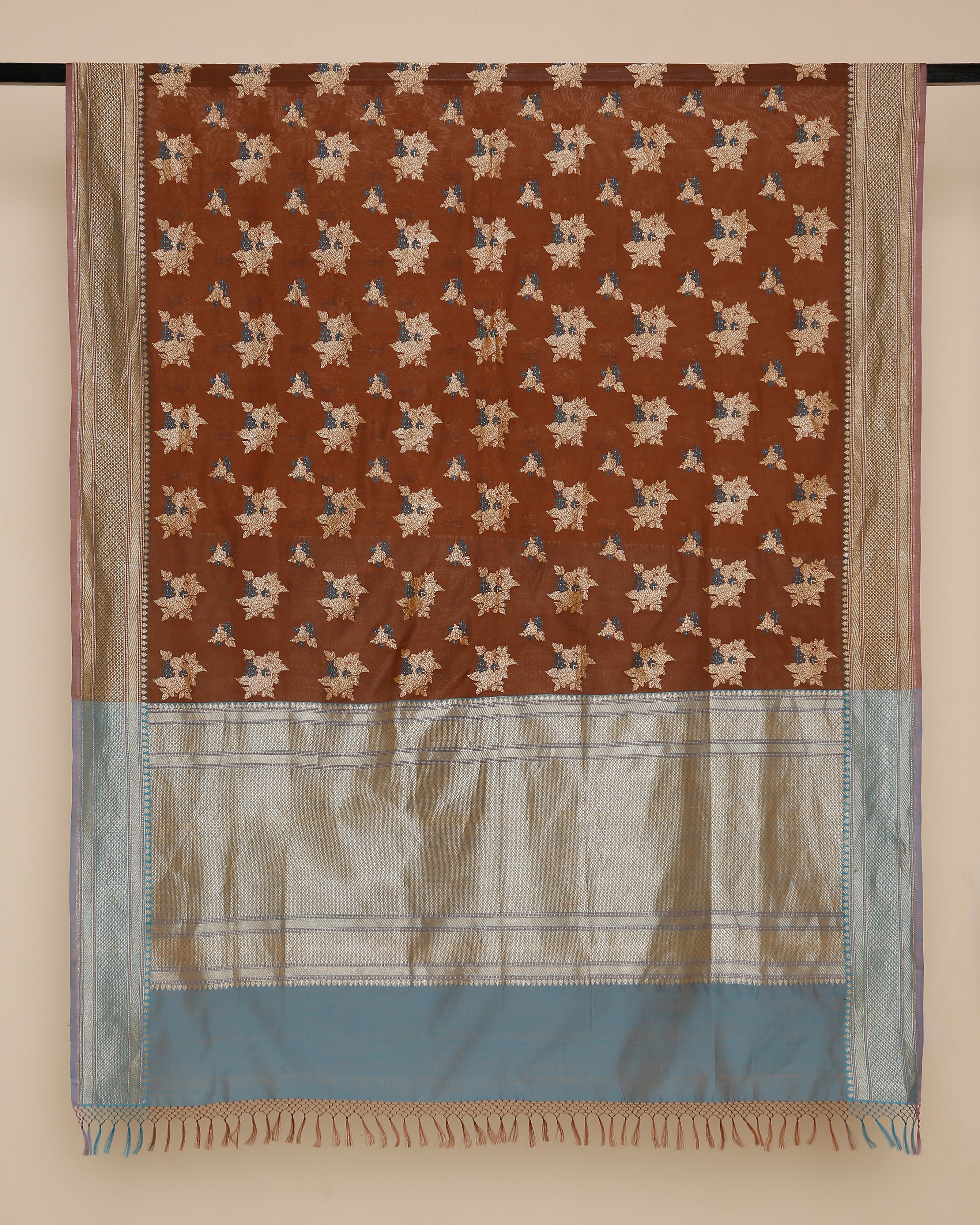 Amar Banarasi Kadwa Silk Cotton Dupatta