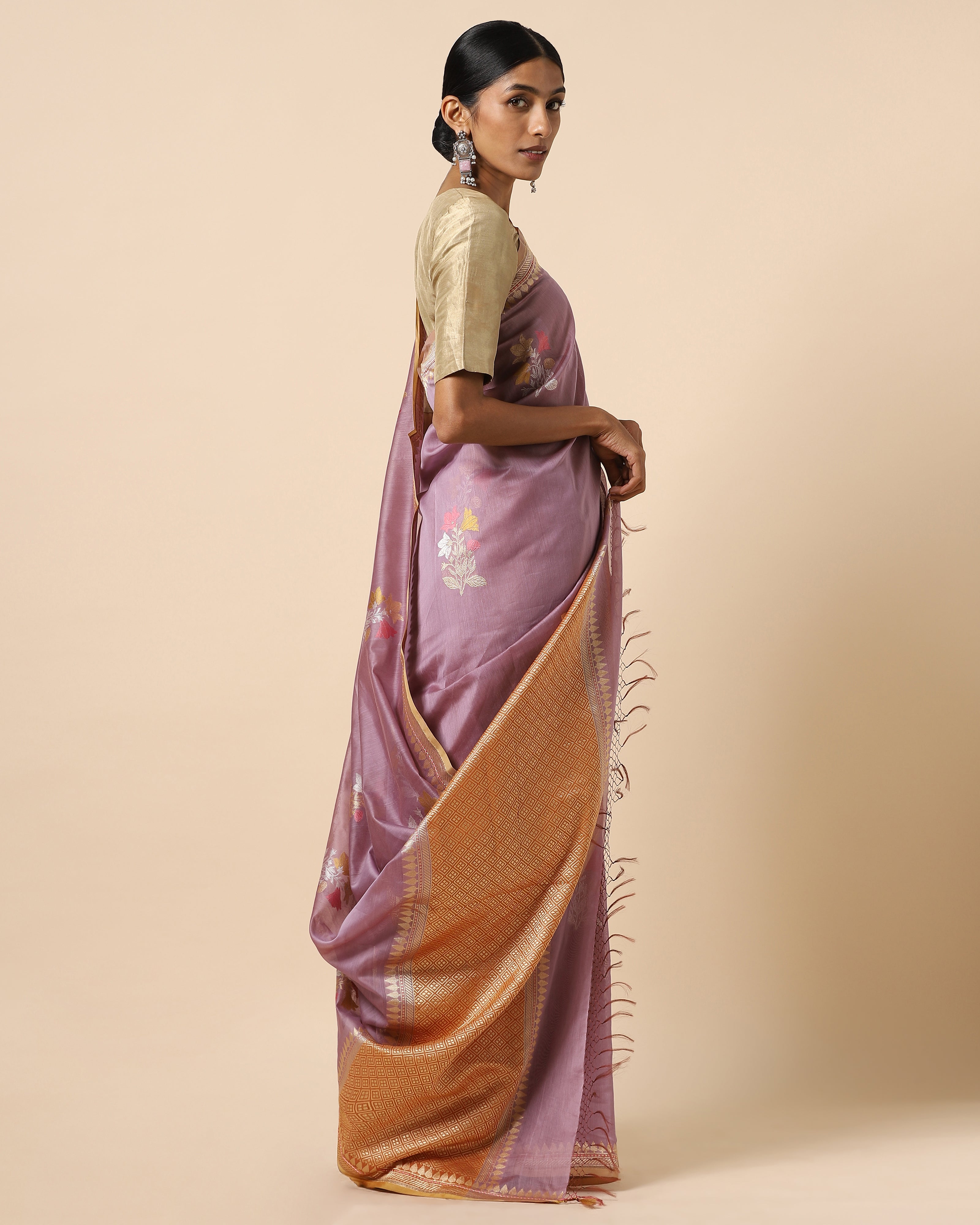 Celosia Banarasi Kadwa Silk Cotton Saree