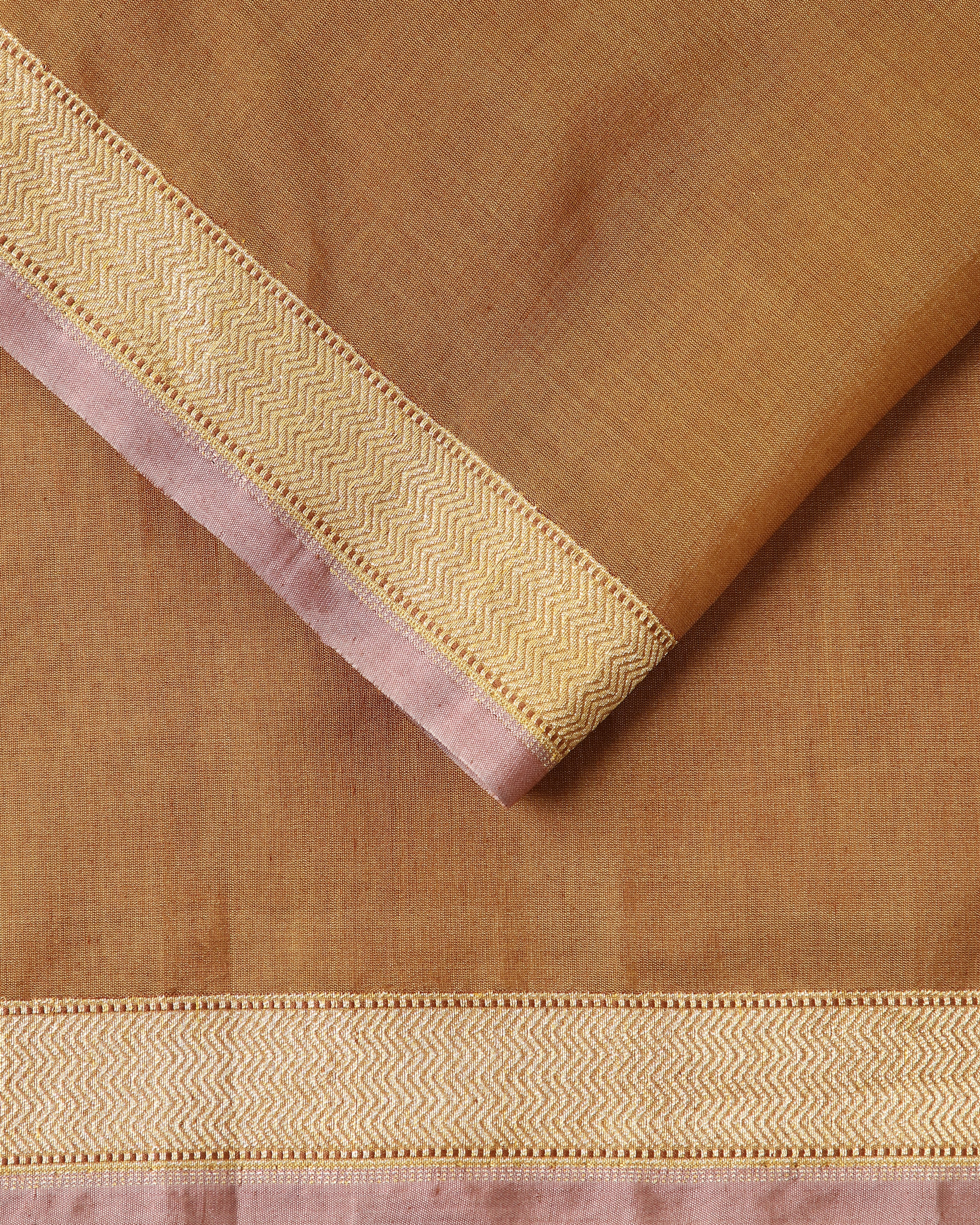 Begonia Banarasi Cutwork Silk Cotton Saree