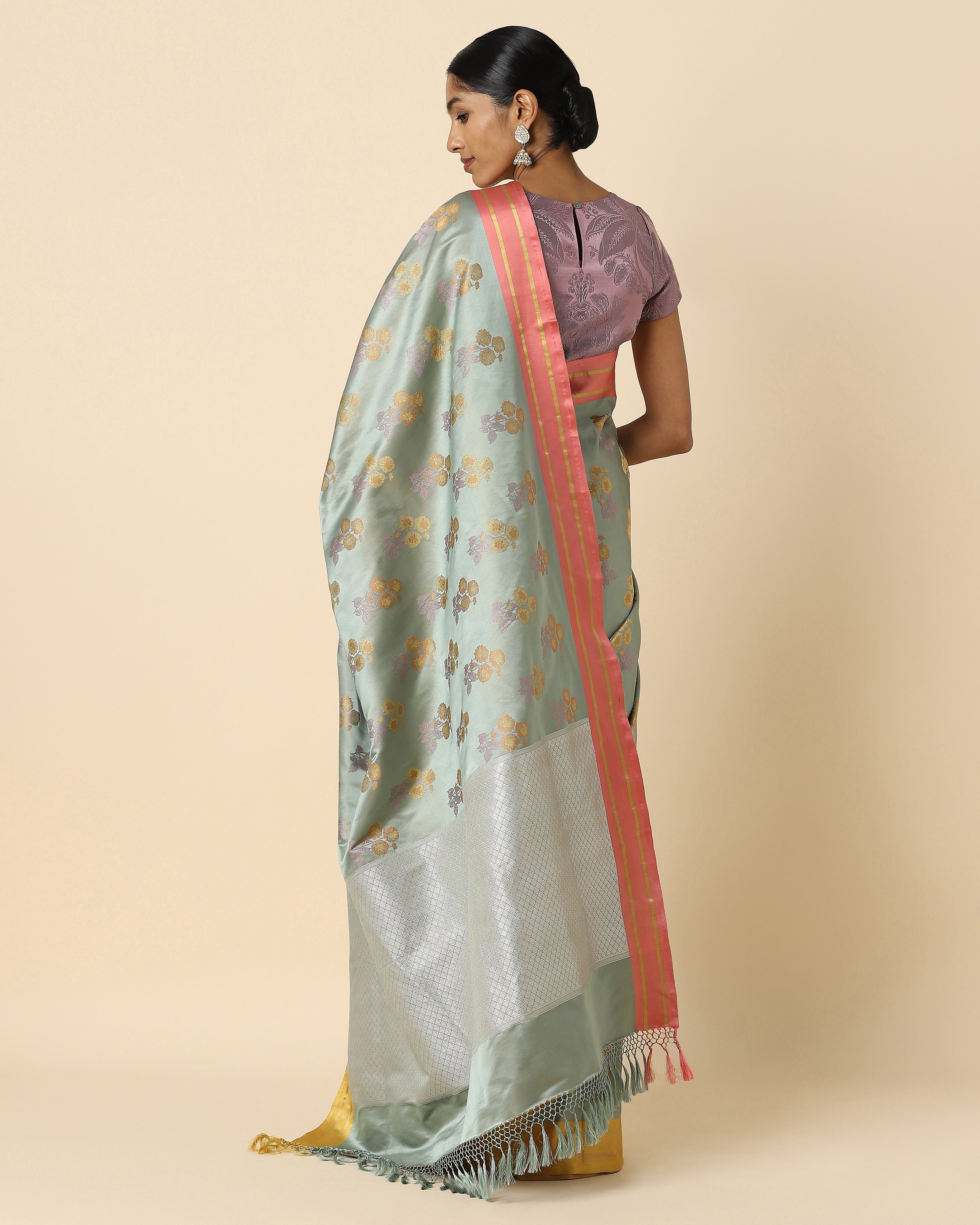 Abelia Banarasi Tanchoi Silk Saree