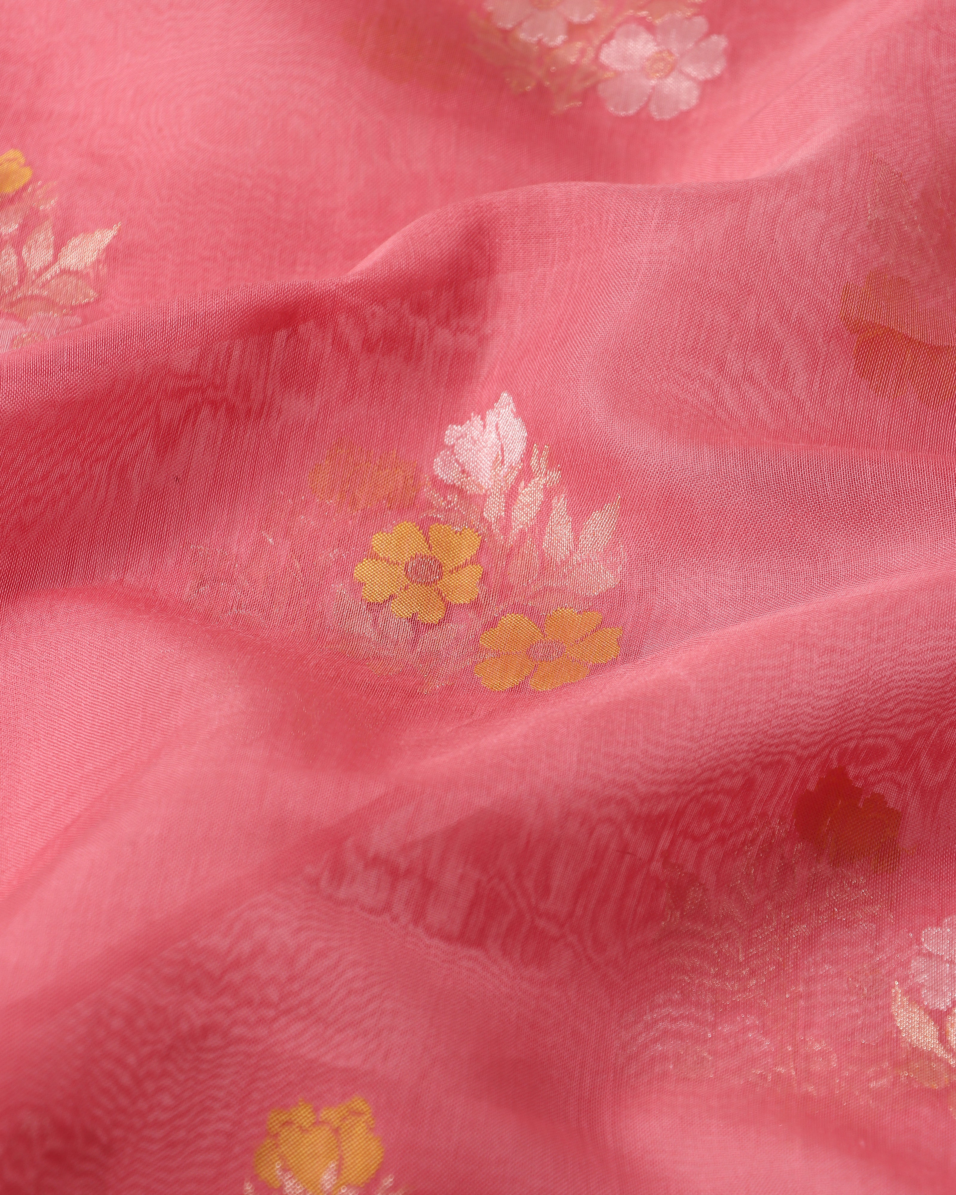 Paarul Banarasi Ektara Kadwa Silk Cotton Saree