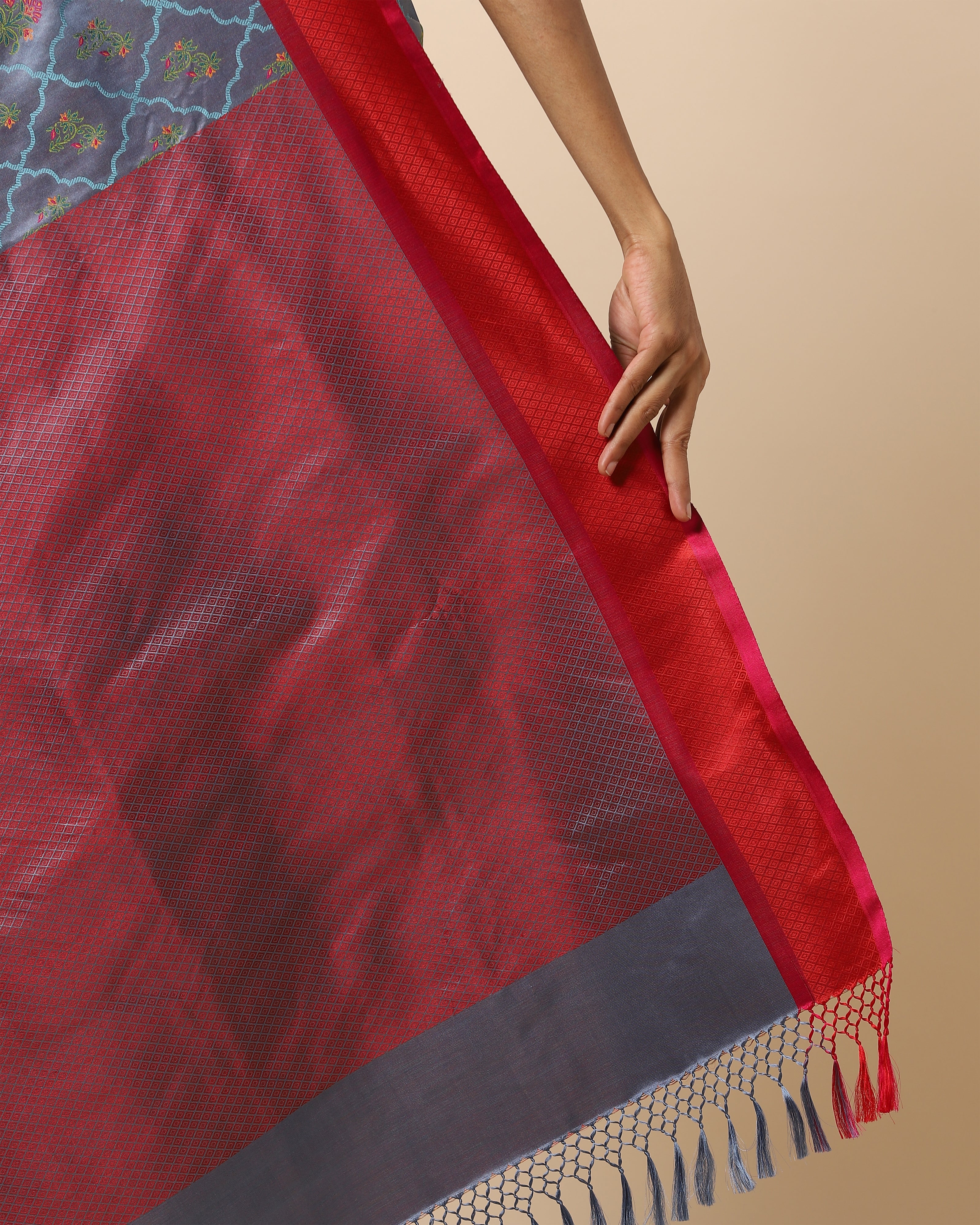 Minisha Banarasi Tanchoi Silk Saree