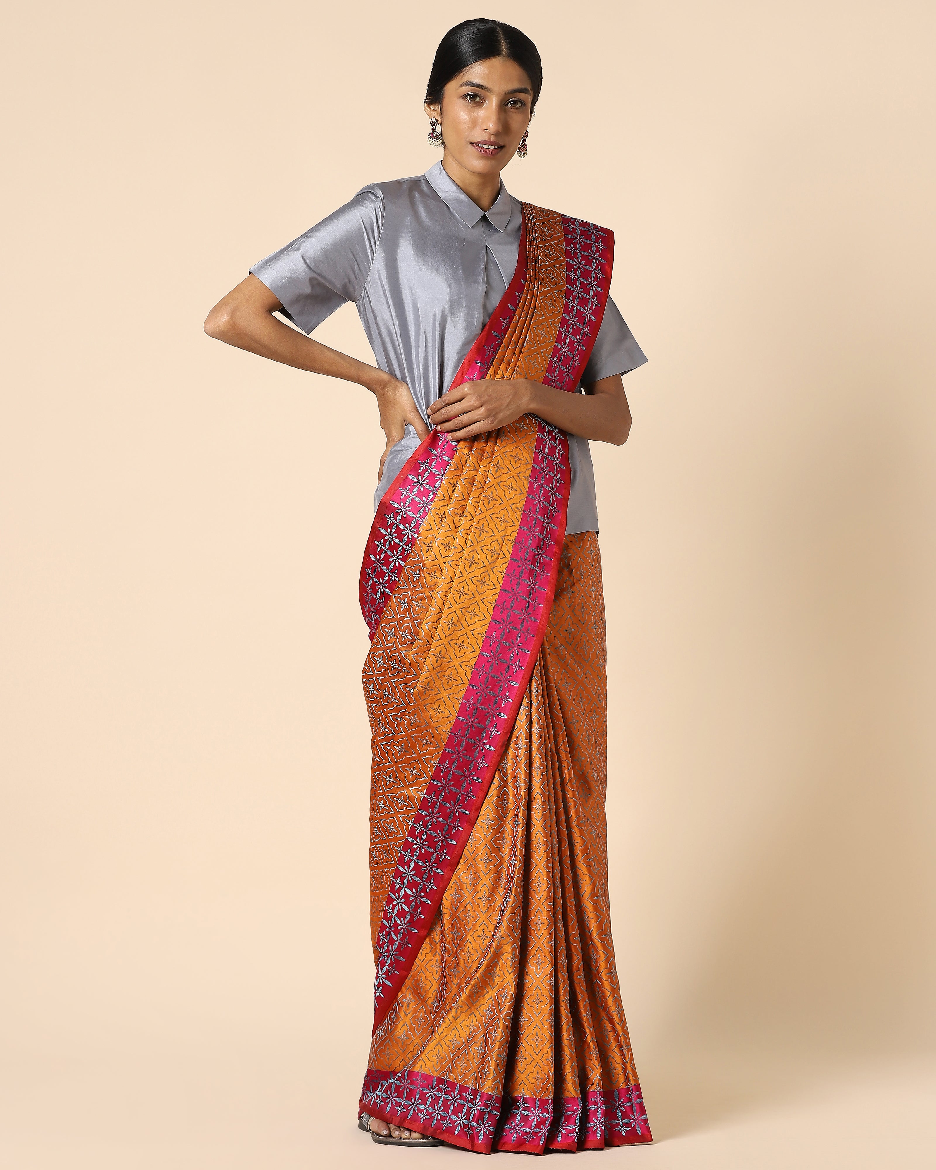 Uzma Banarasi Tanchoi Silk Saree