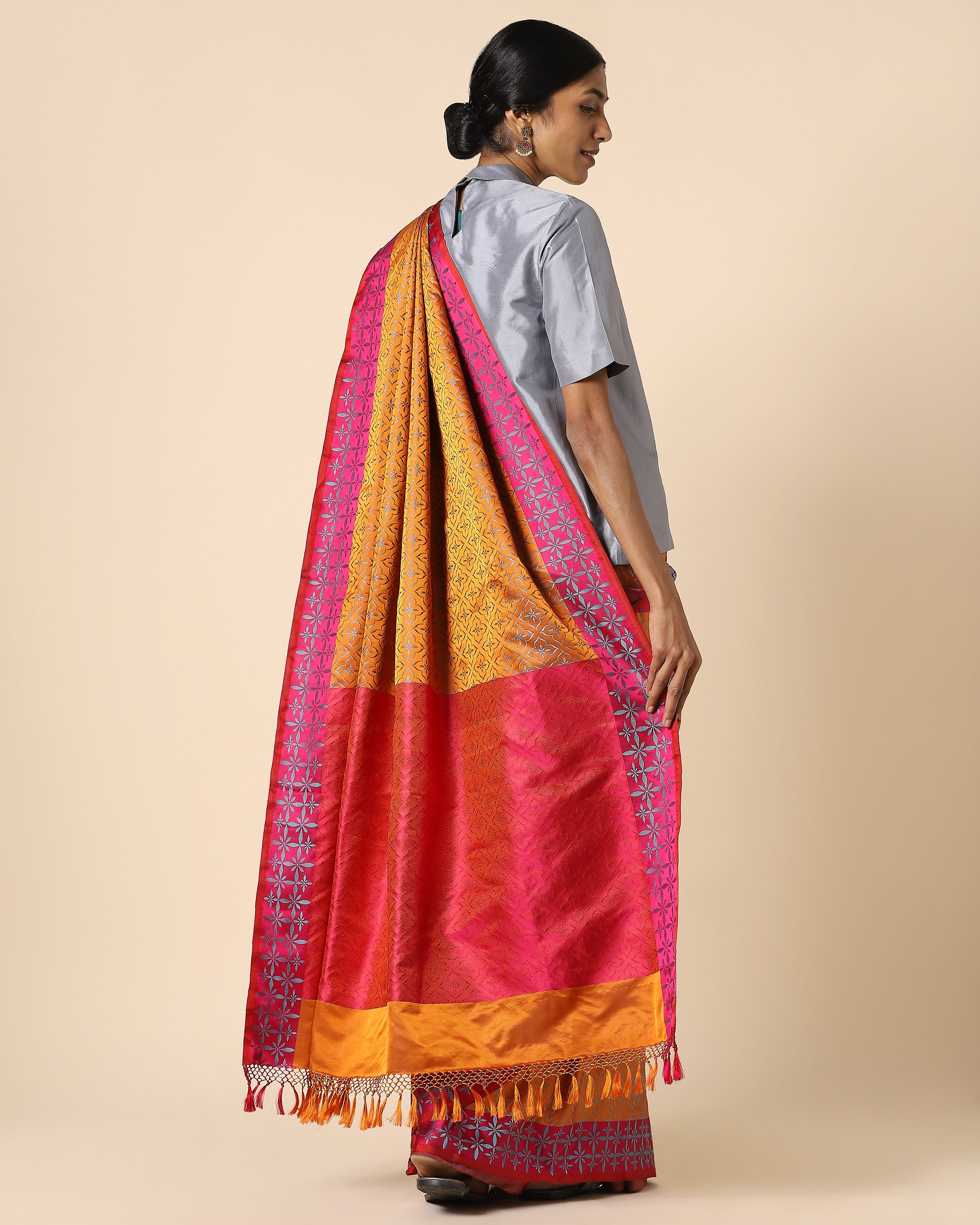 Uzma Banarasi Tanchoi Silk Saree