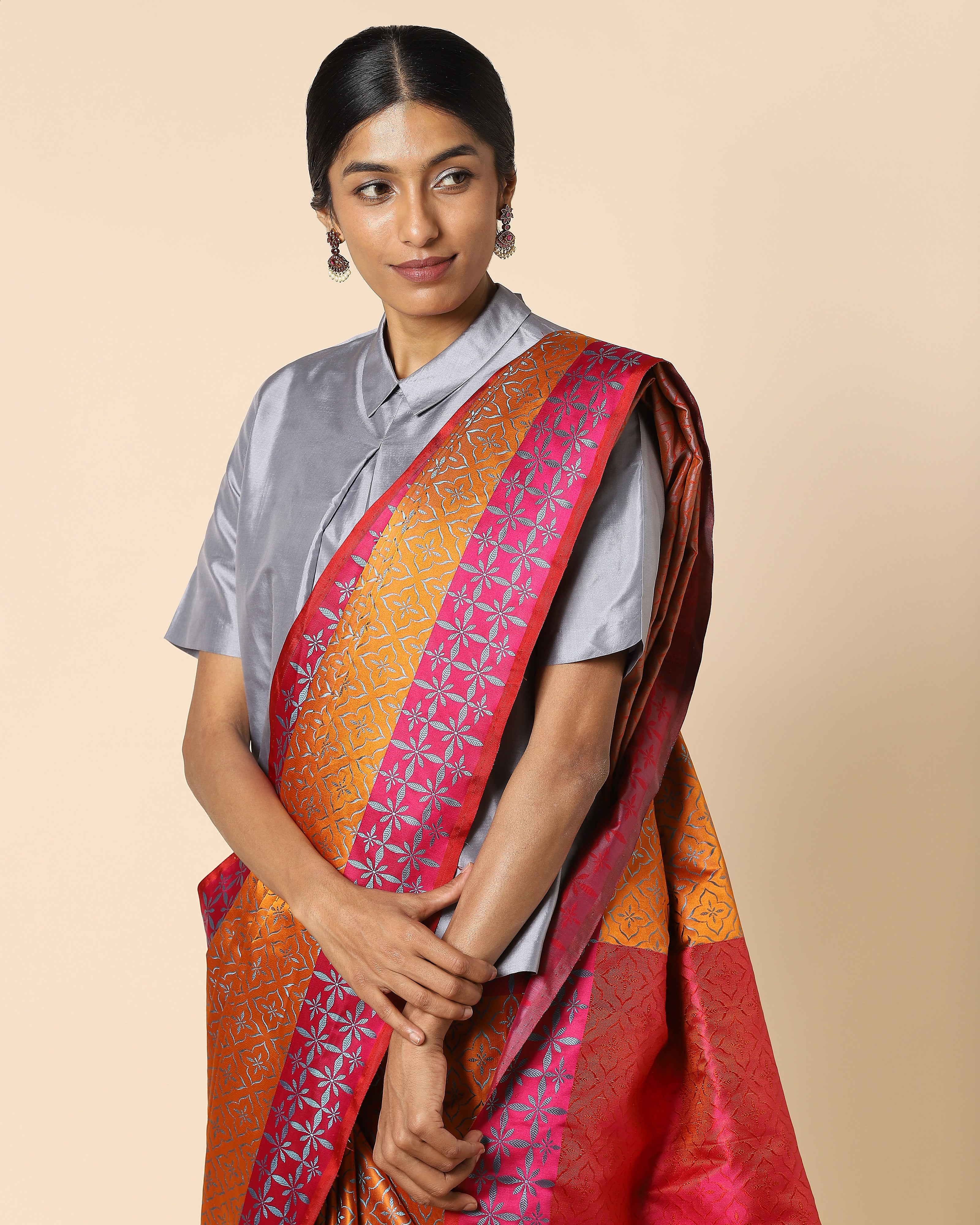 Uzma Banarasi Tanchoi Silk Saree