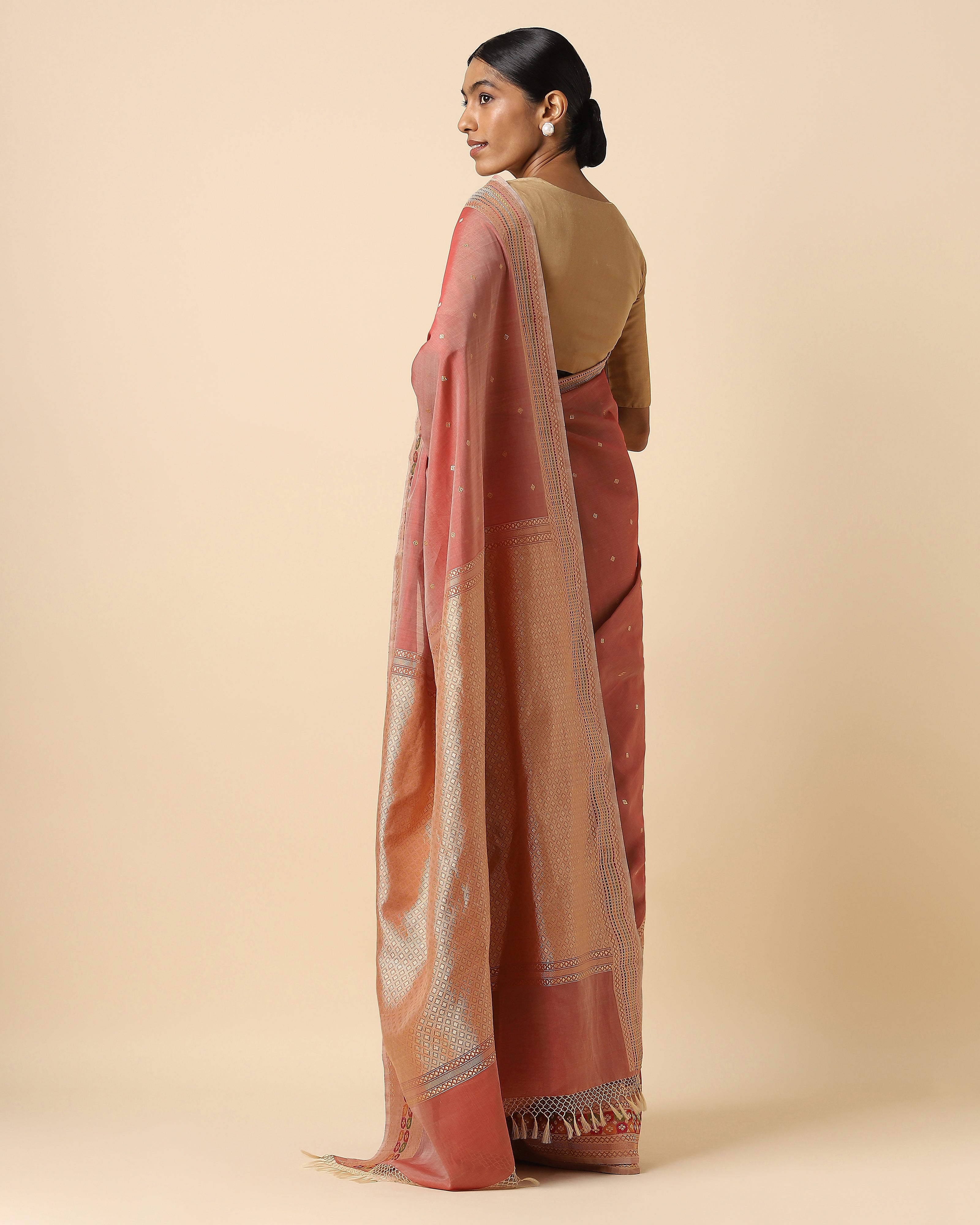 Kili Banarasi Kadwa Silk Cotton Saree