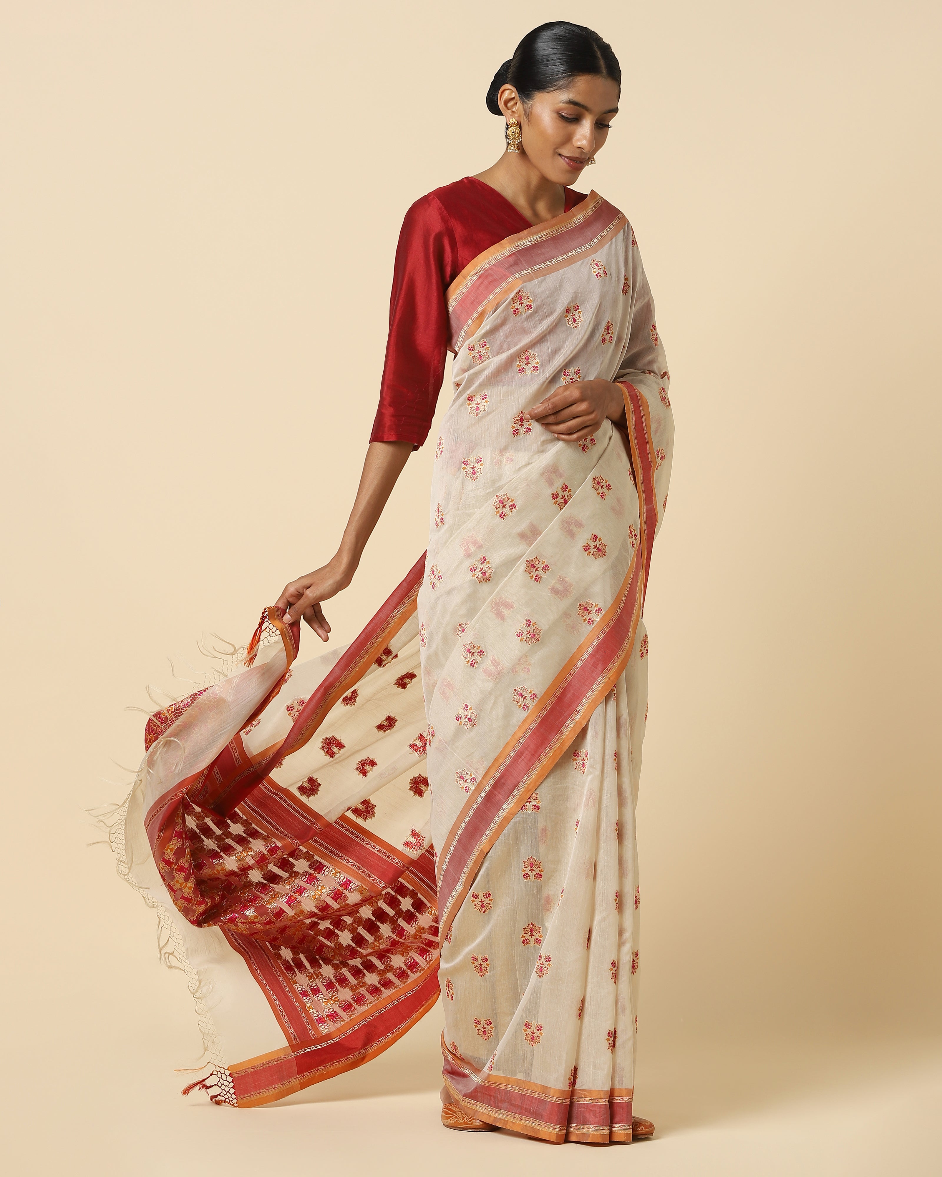 Prarthi Banarasi Kadwa Silk Cotton Saree