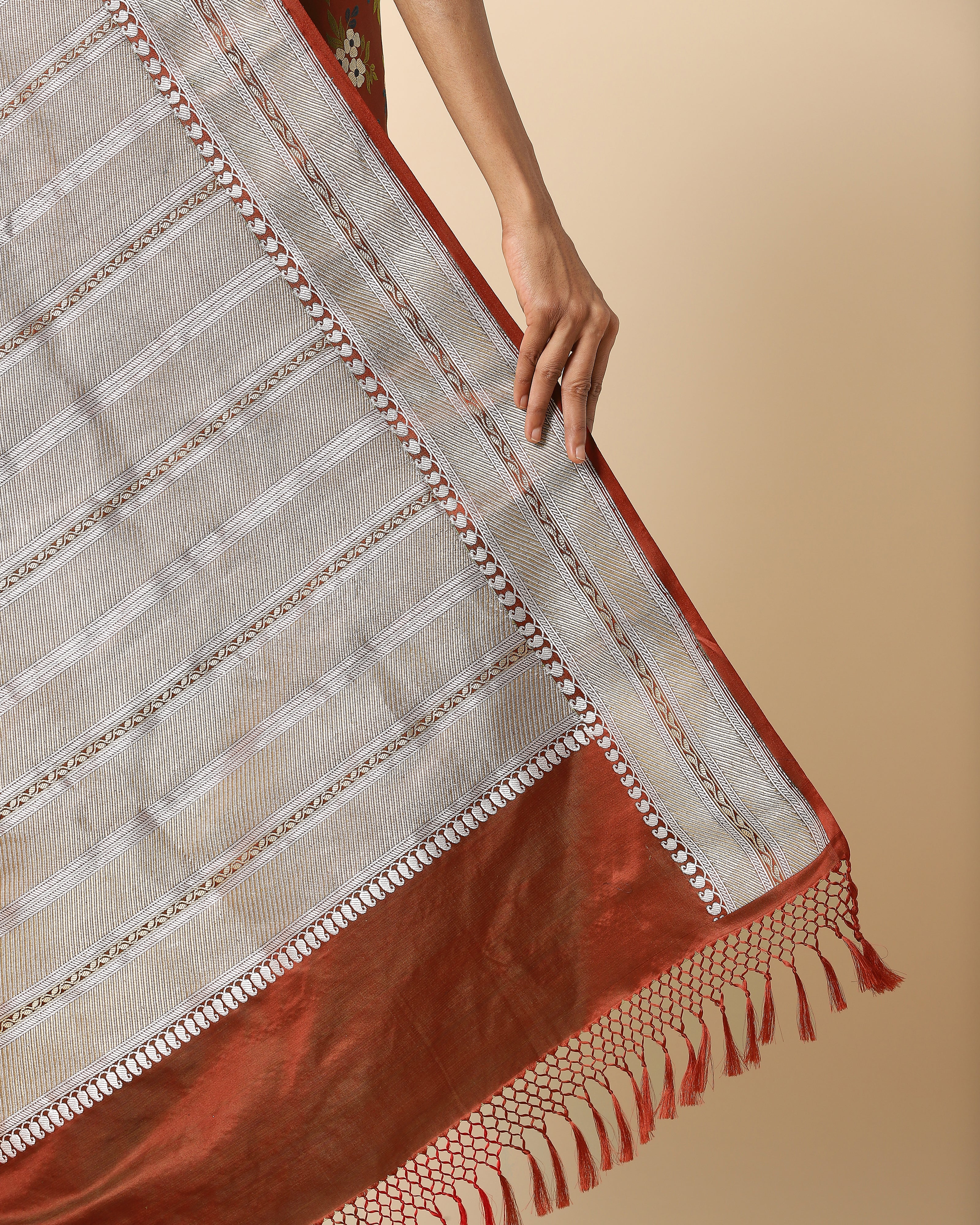 Salena Banarasi Tanchoi Silk Saree