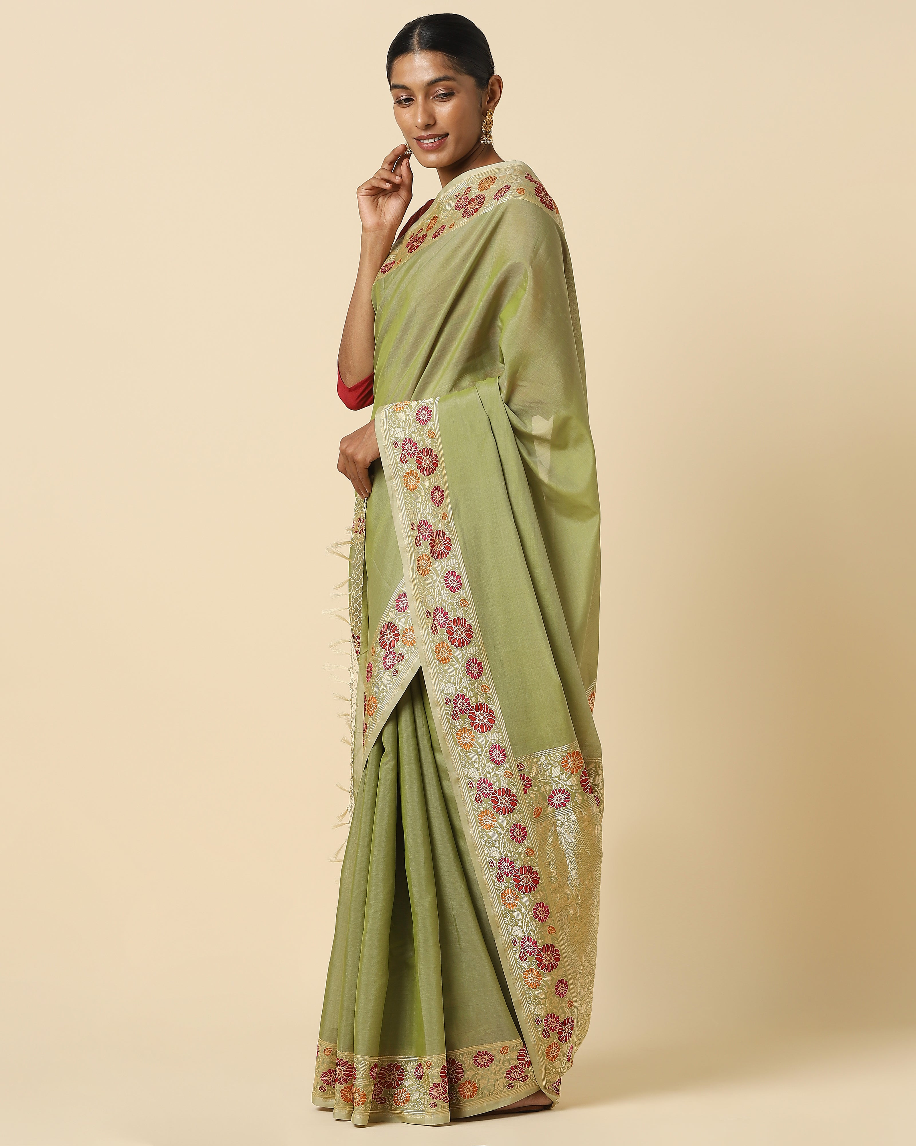 Shama Banarasi Kadwa Silk Cotton Saree