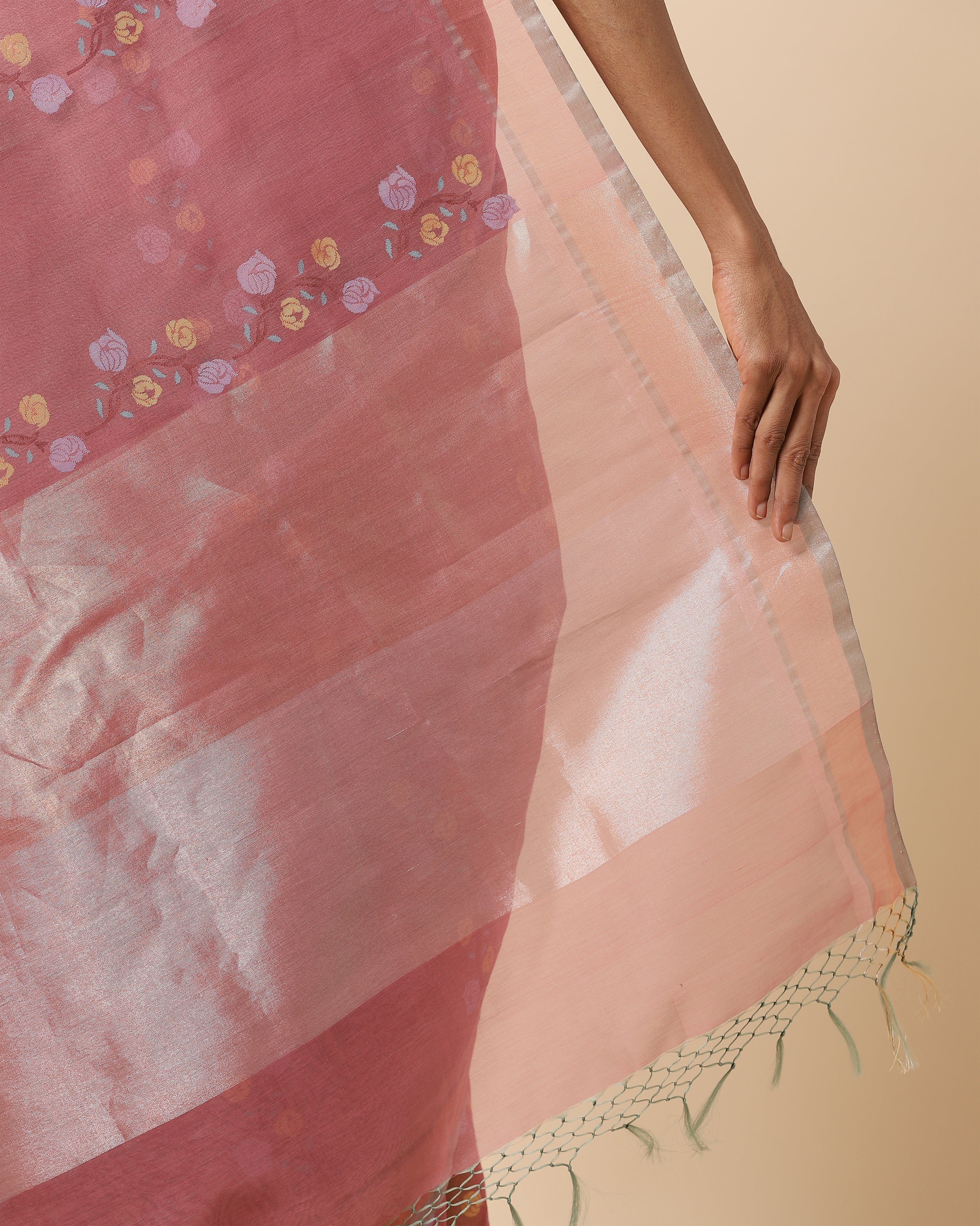 Mredul Banarasi Jamdani Silk Cotton Saree