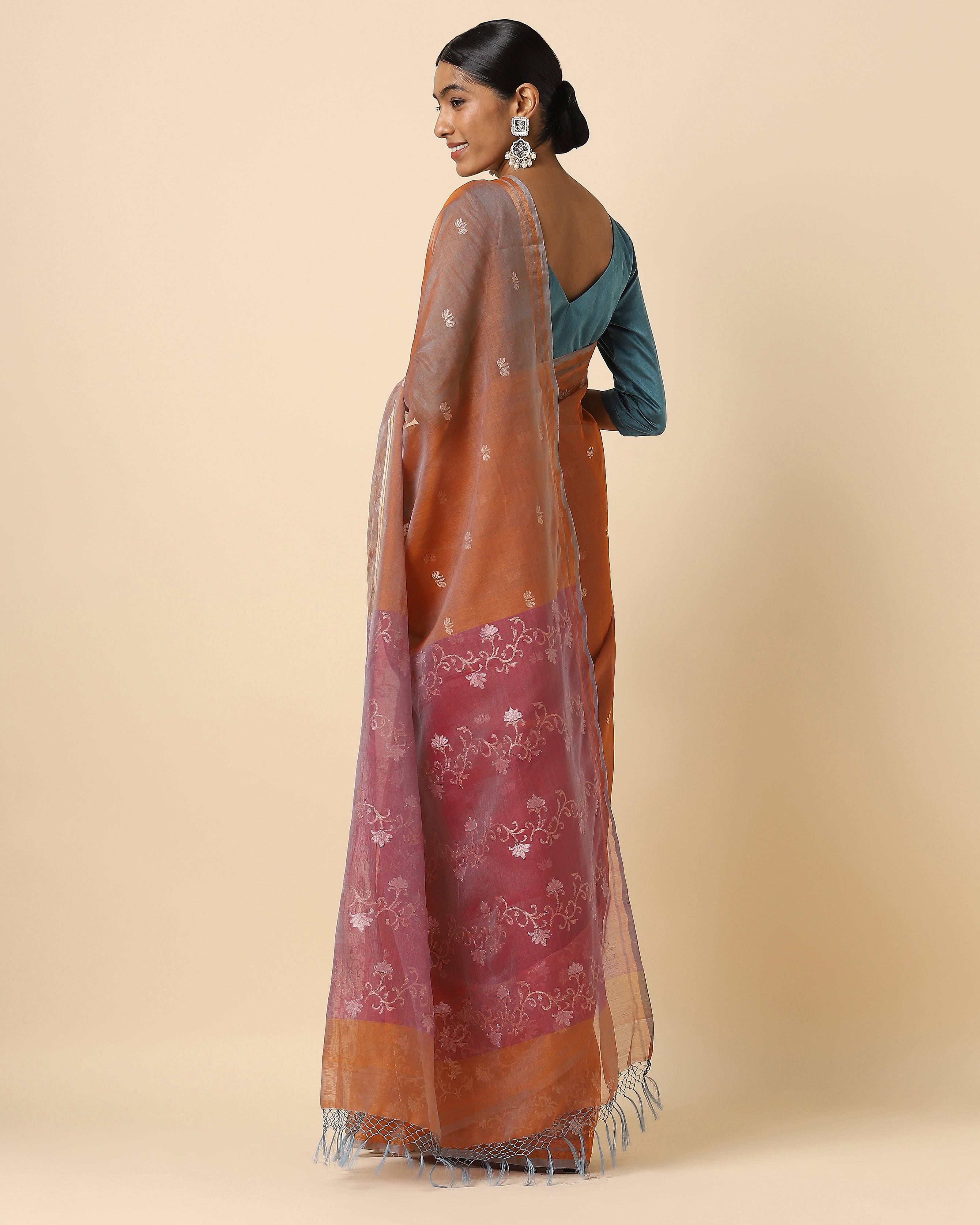 Aaisha Banarasi Jamdani Silk Cotton Saree