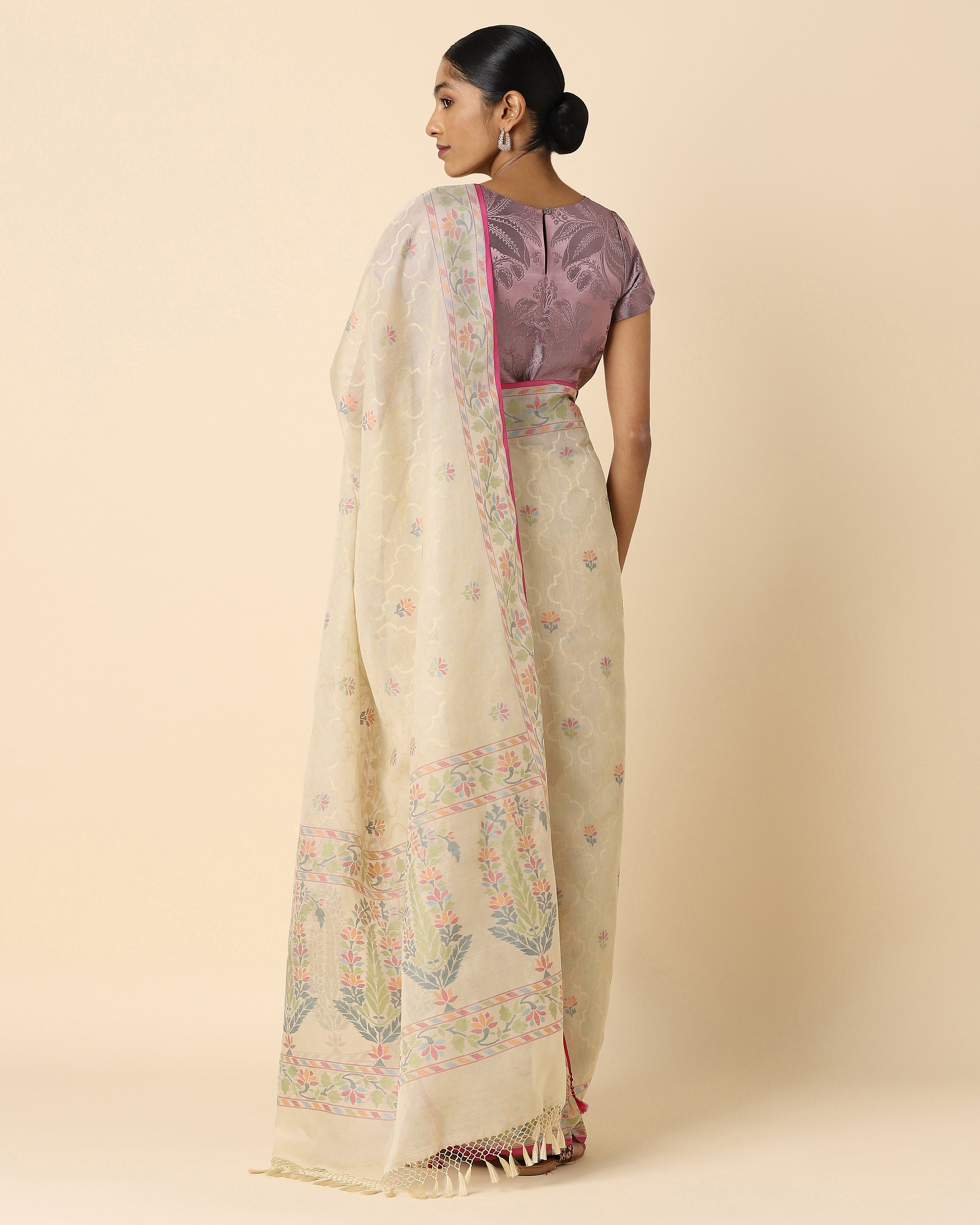 Afsa Banarasi Jamdani Silk Cotton Saree