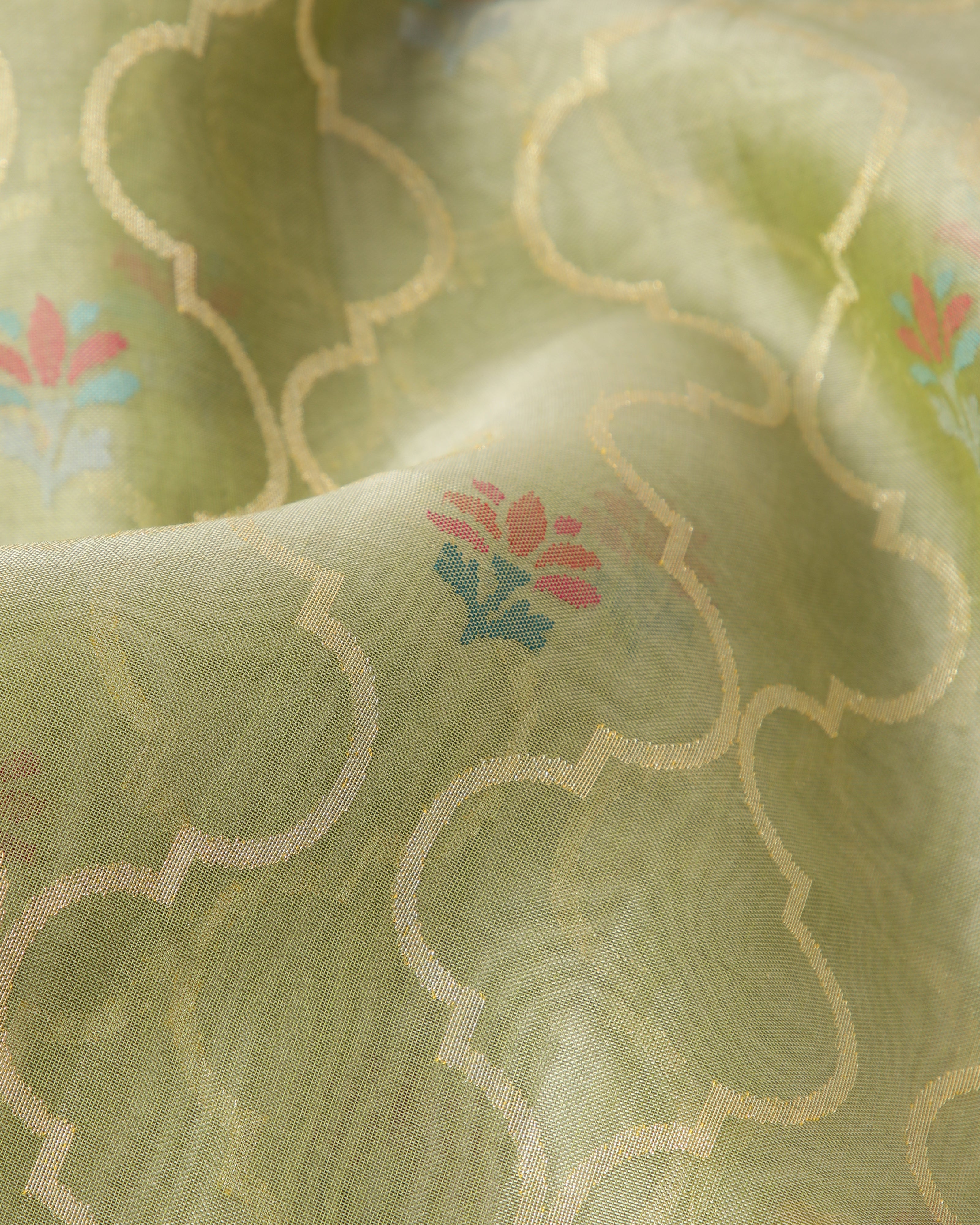 Afsa Banarasi Jamdani Silk Cotton Saree