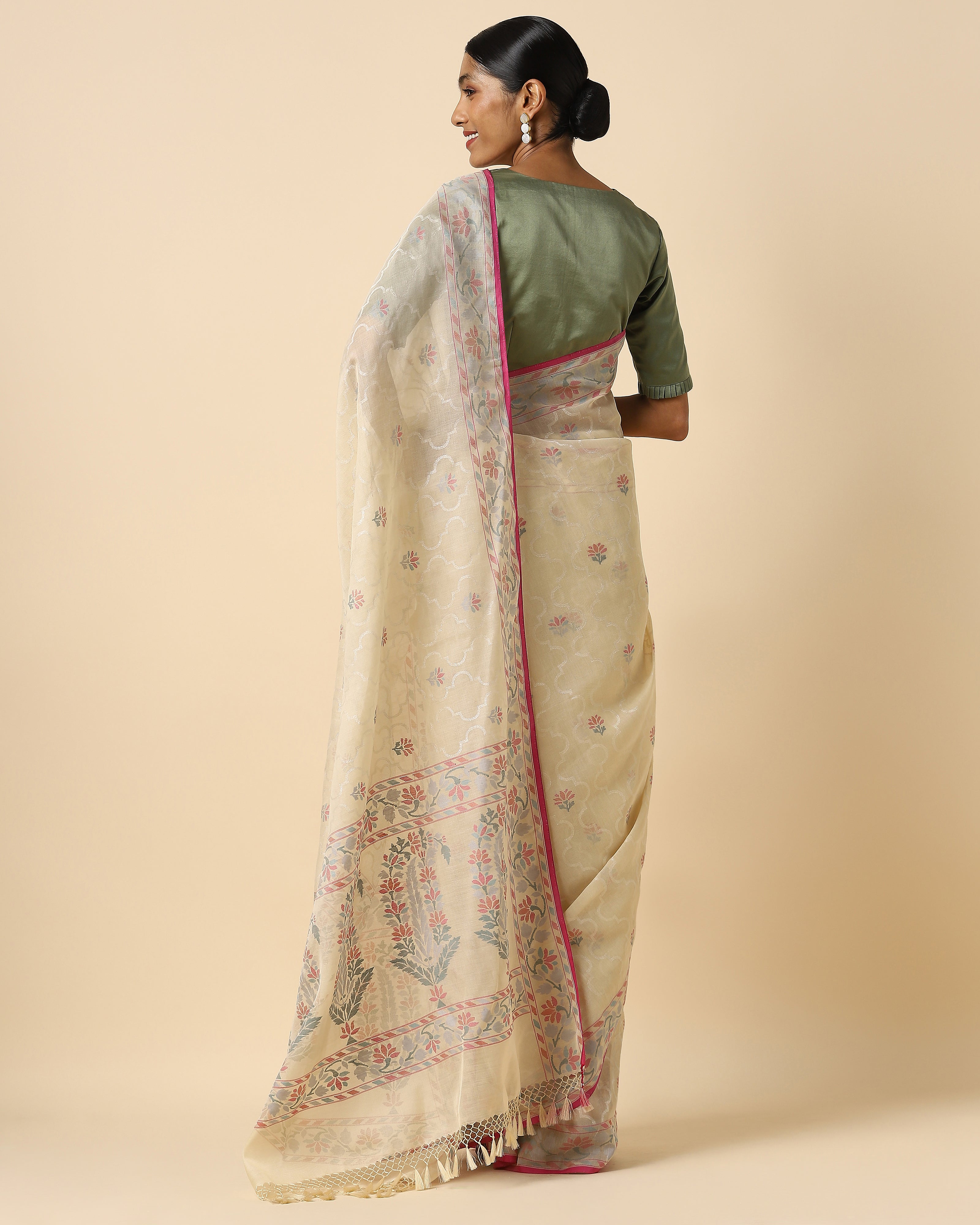 Afsa Banarasi Jamdani Silk Cotton Saree