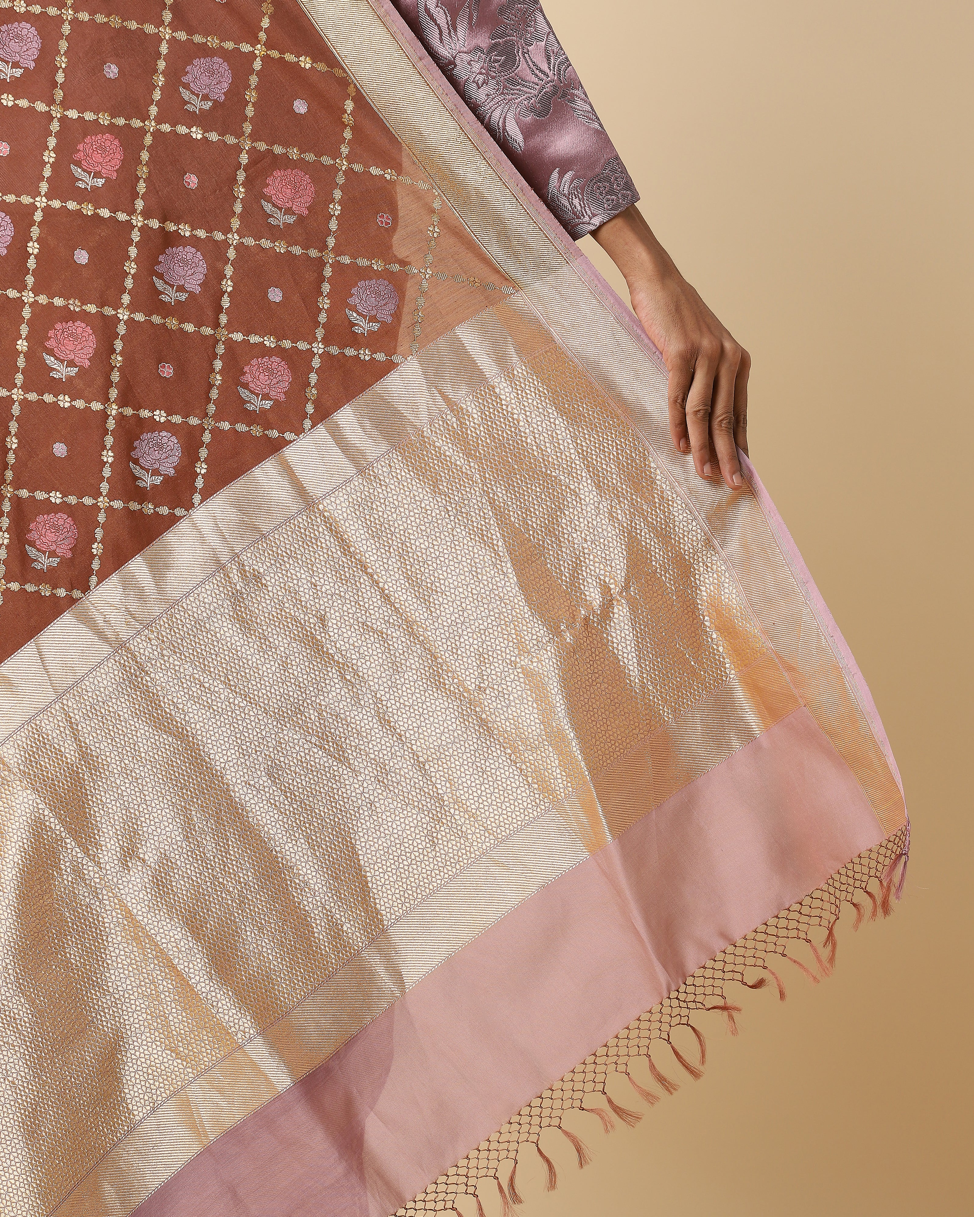 Evanthe Banarasi Kadwa Silk Cotton Saree