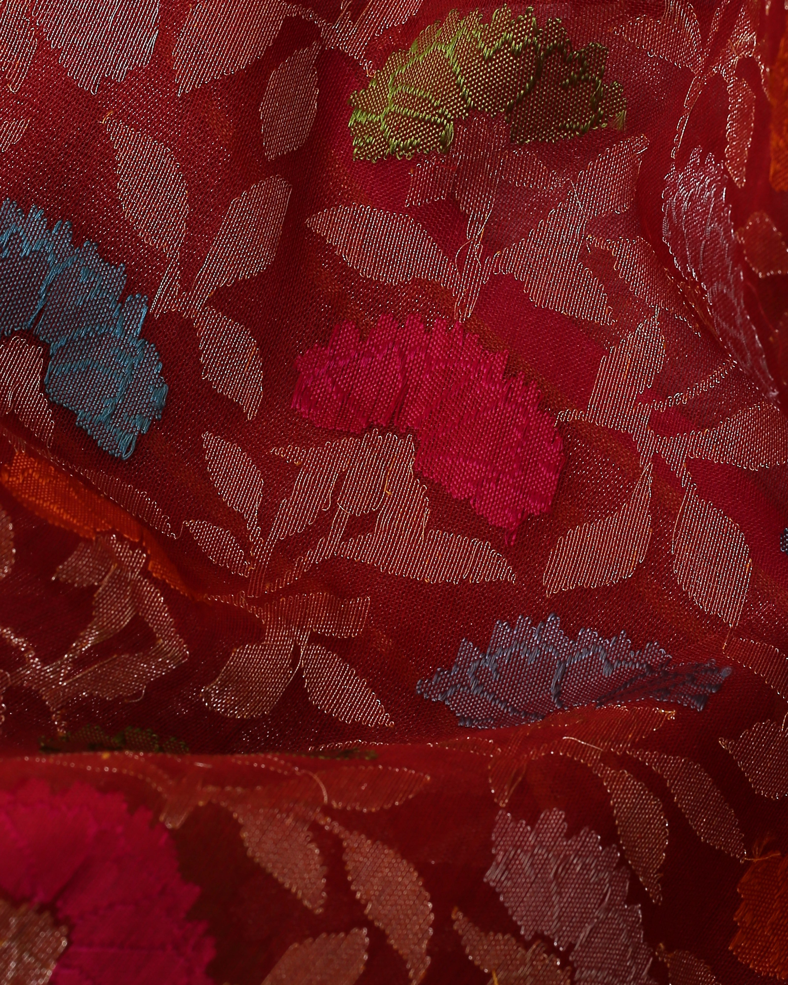 Ishank Banarasi Jamdani Silk Cotton Saree