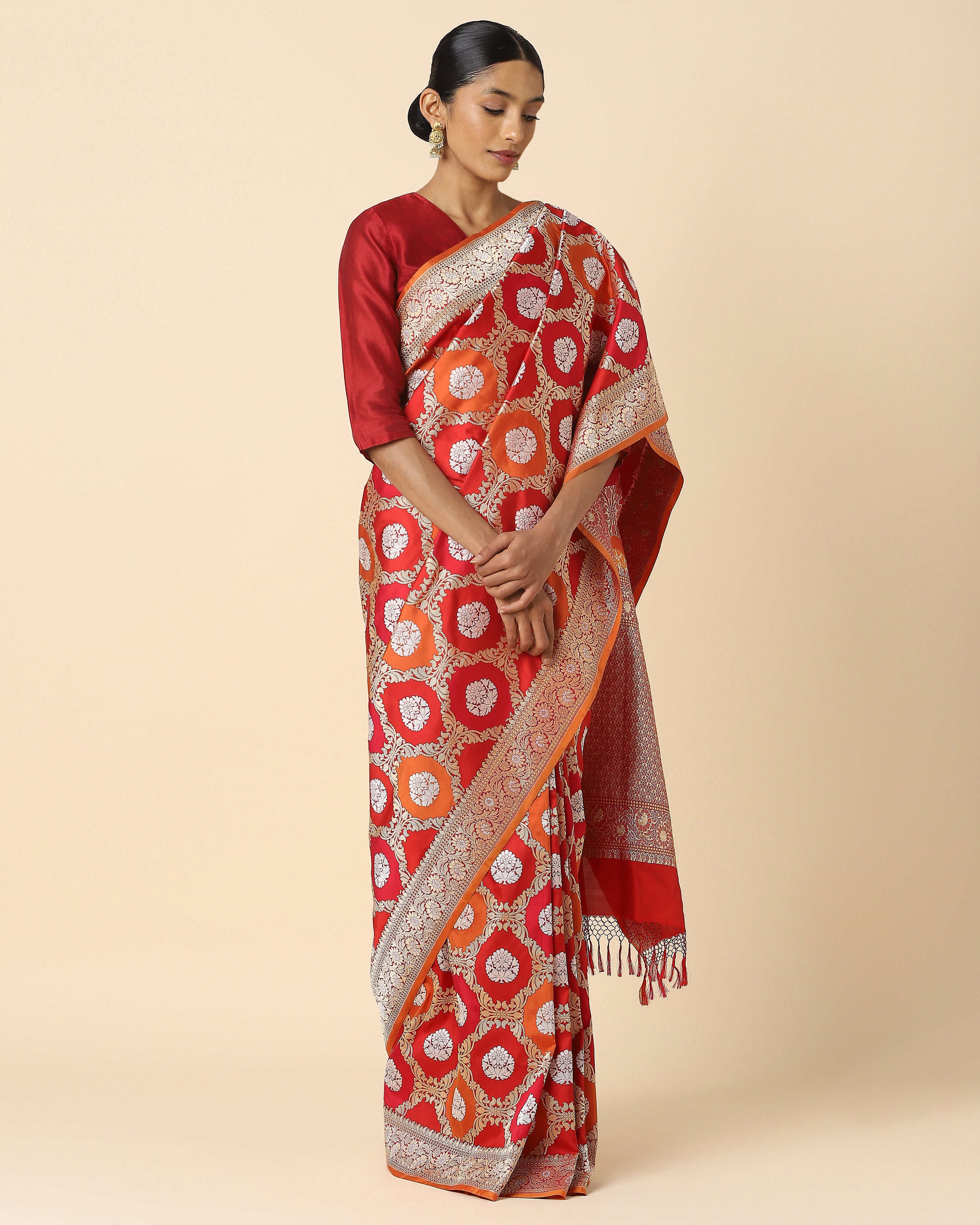 Dharmini Banarasi Rangkaat Silk Saree