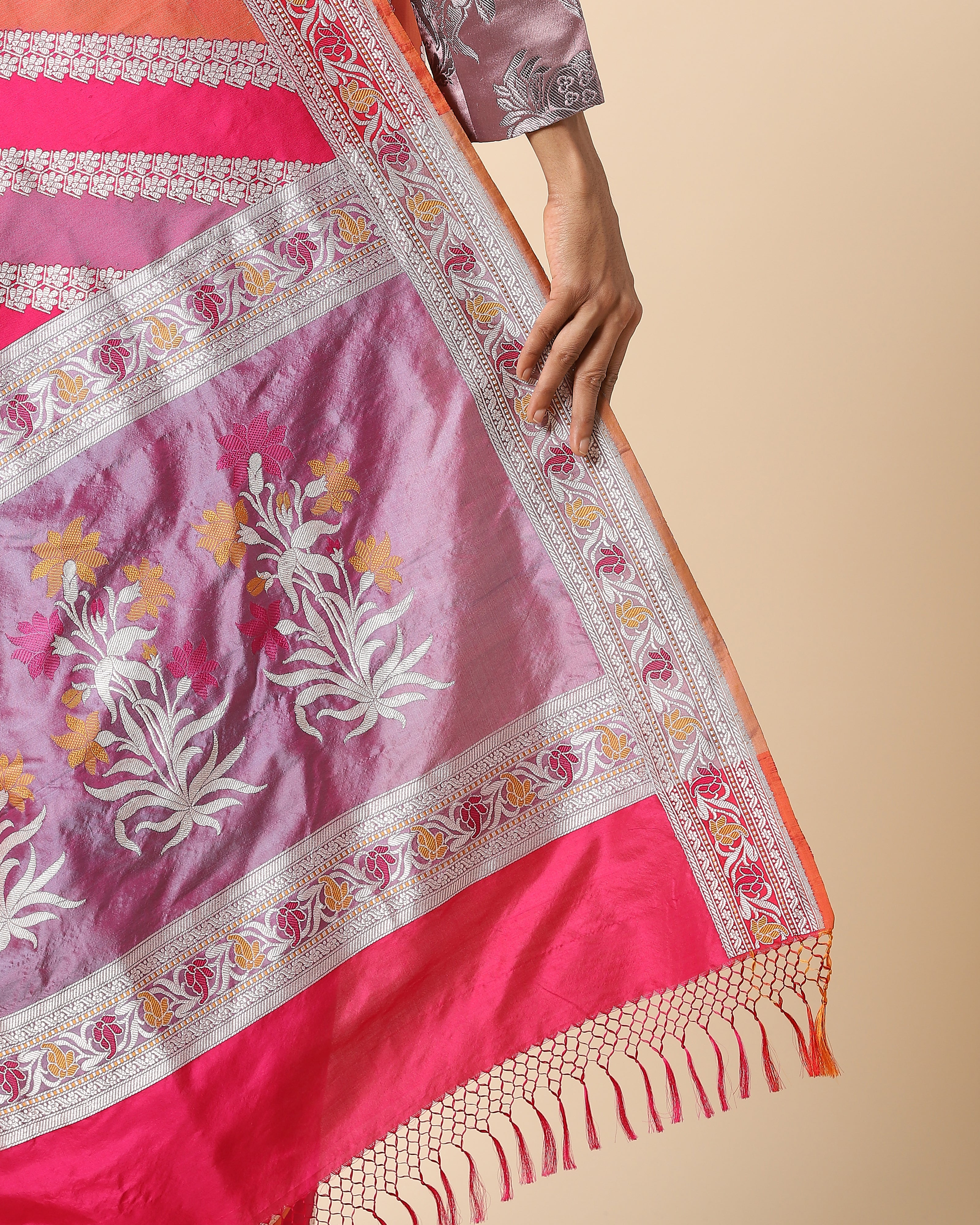 Vivaan Banarasi Kadwa Silk Saree