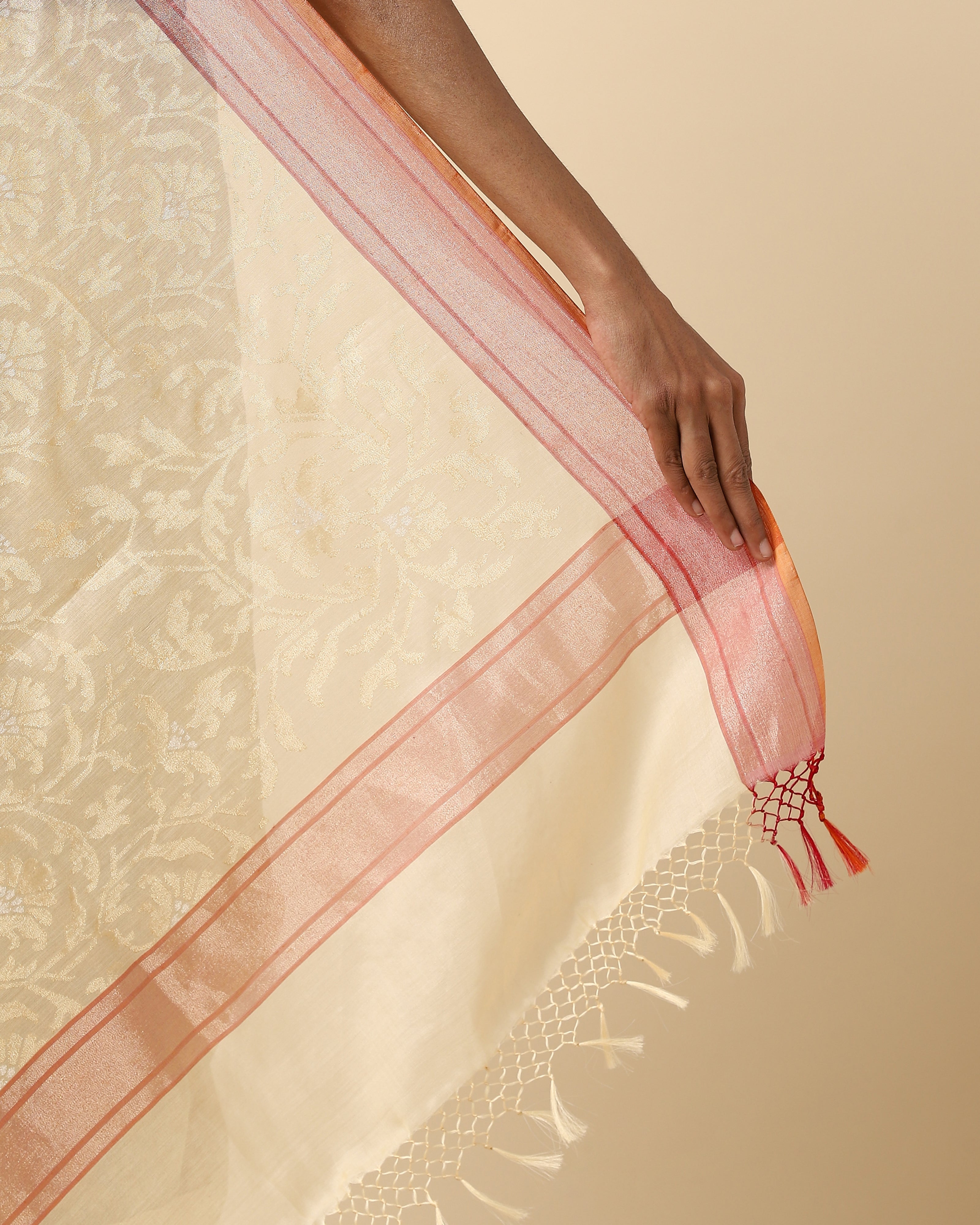 Laksh Banarasi Jamdani Silk Cotton Saree