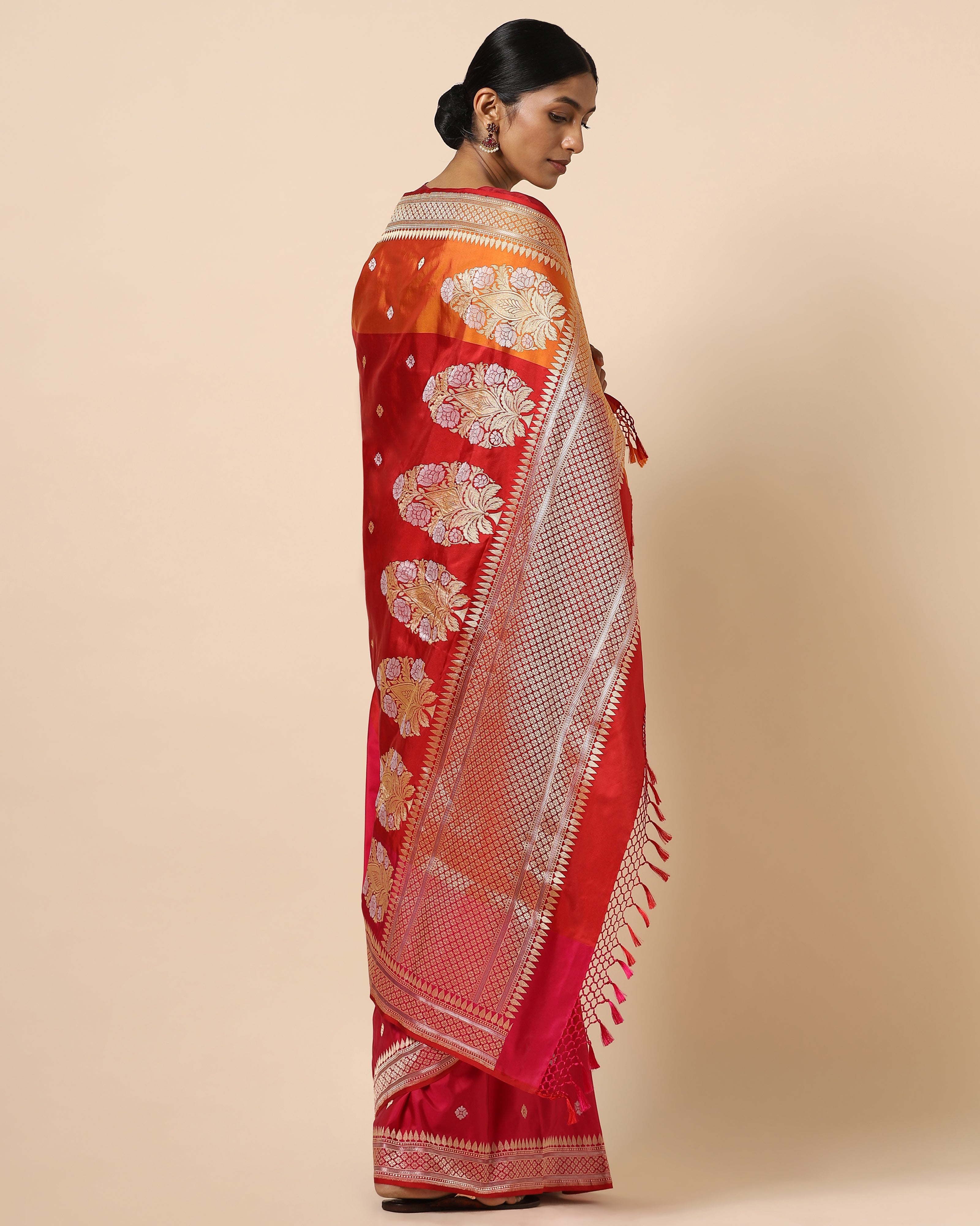 Artha Banarasi Tanchoi Silk Saree