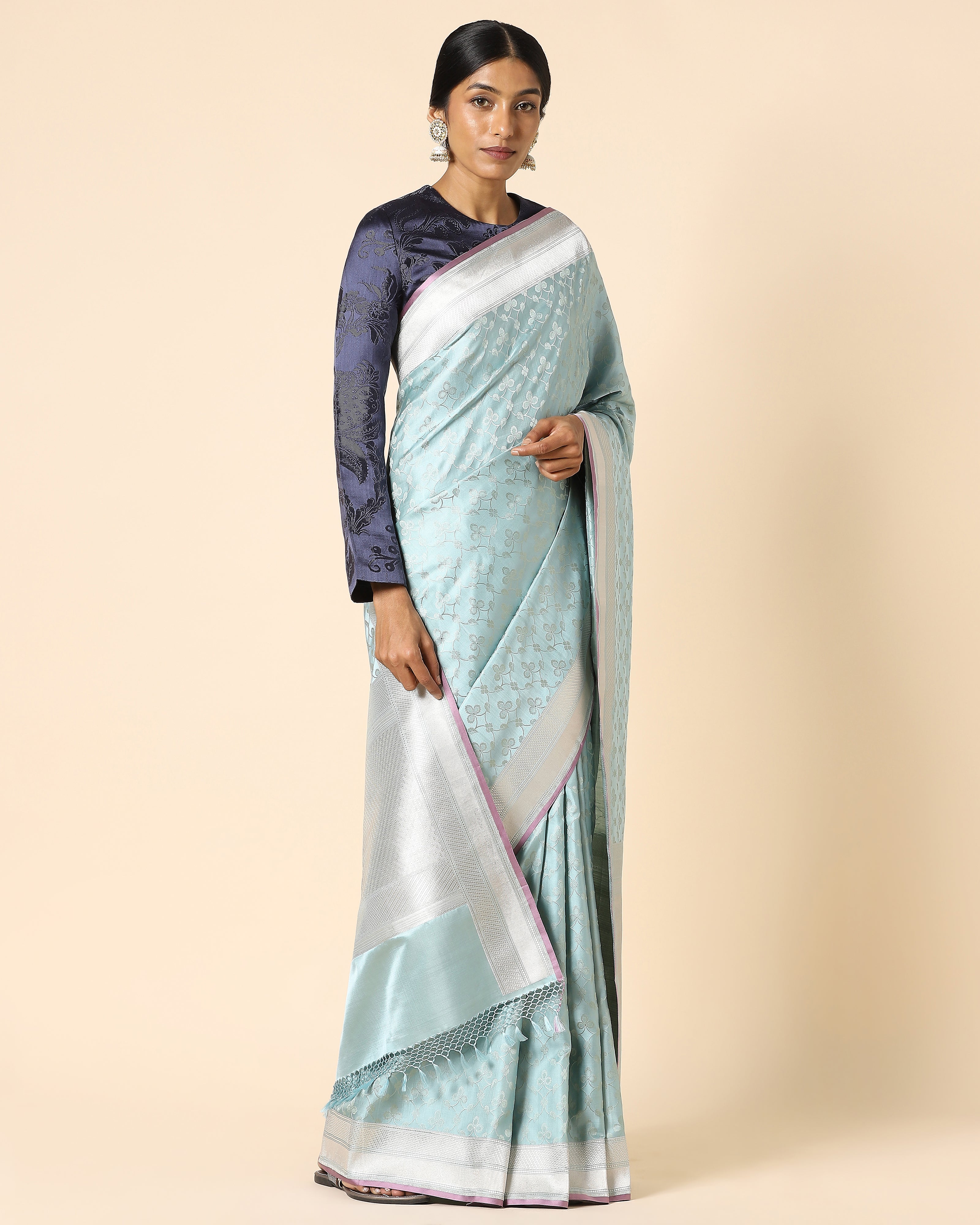 Saanvi Banarasi Tanchoi Silk Saree