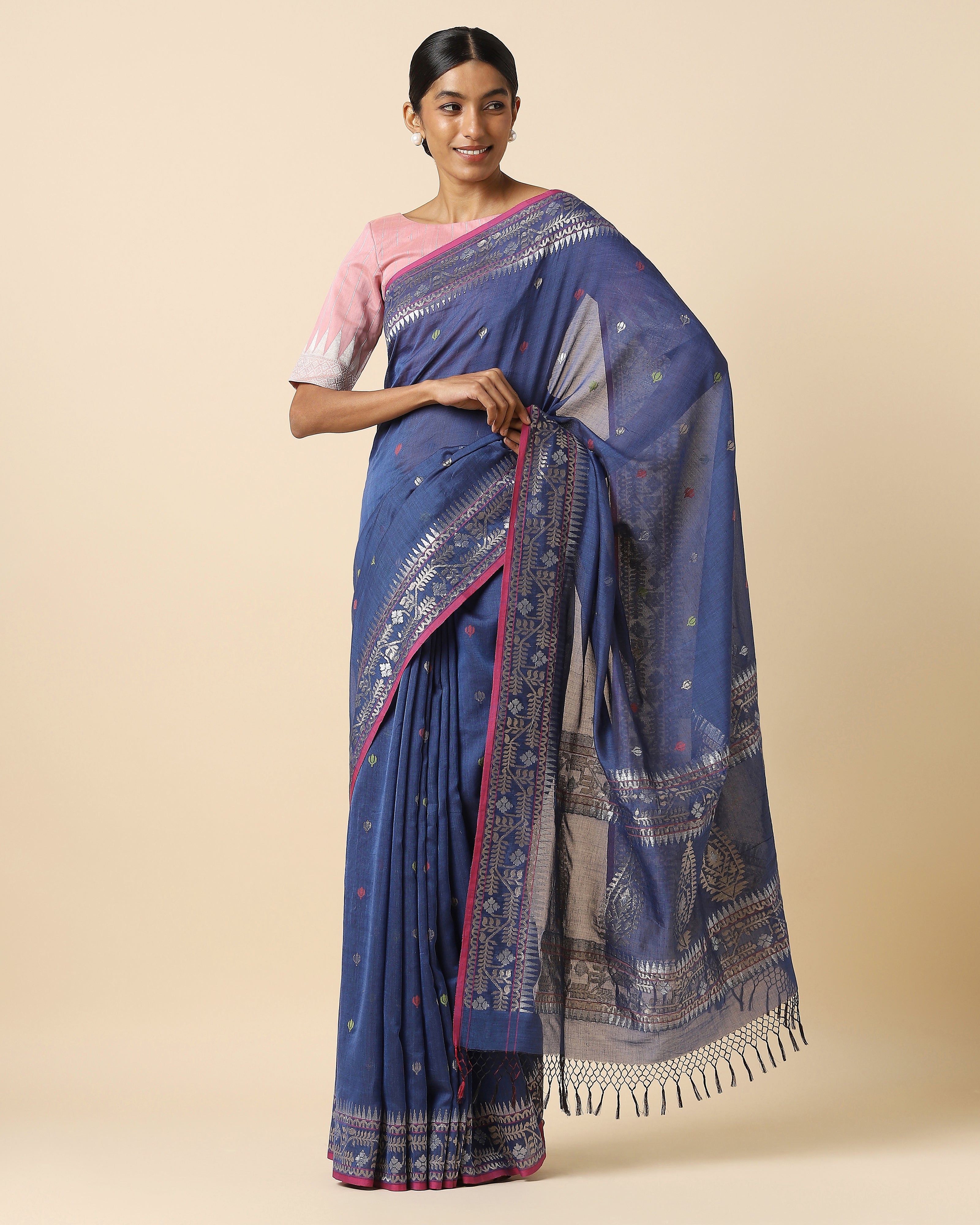 Jaasvin Banarasi Powdi Cotton Saree