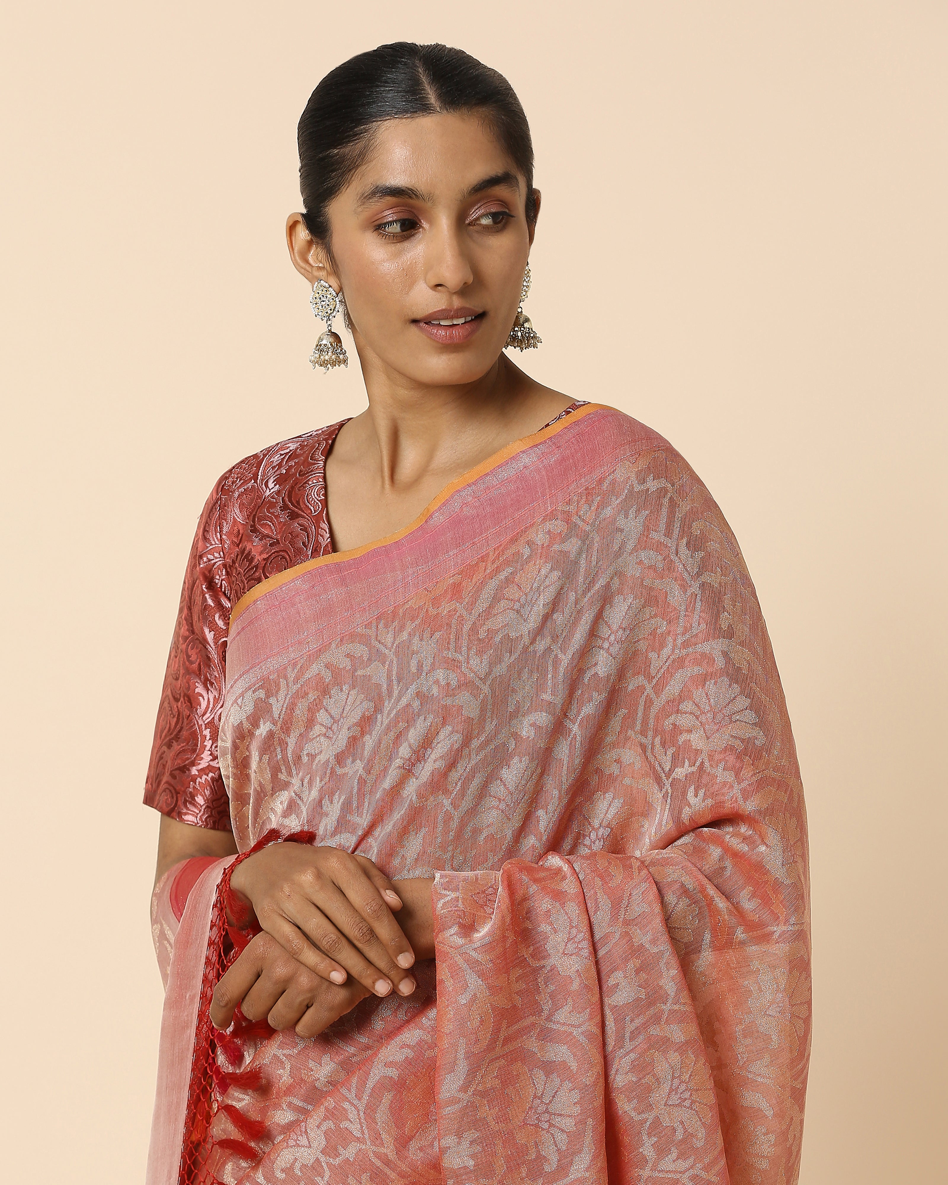 Laksh Banarasi Jamdani Silk Cotton Saree